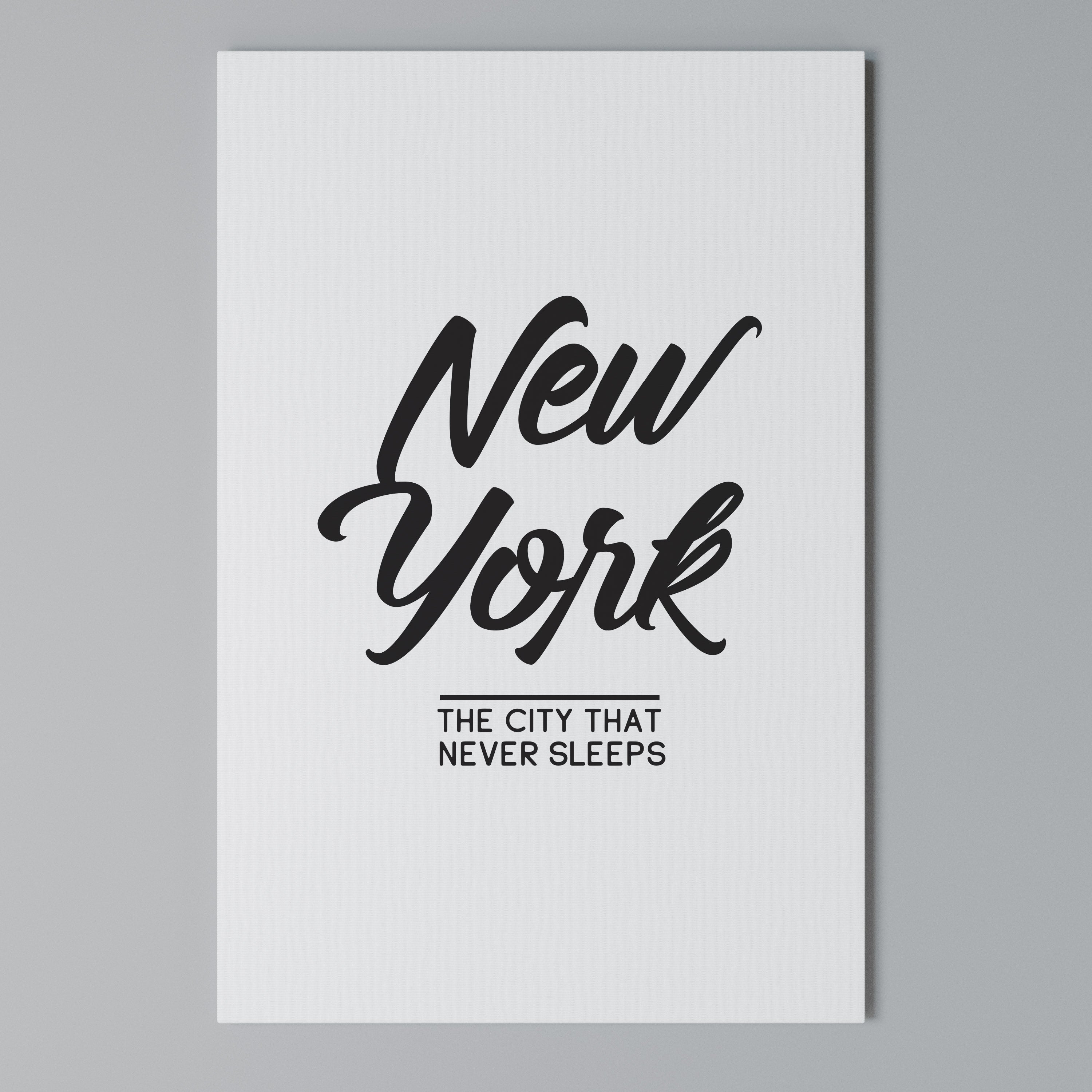 AWAKE IN NYC Cuadro en lienzo vertical
