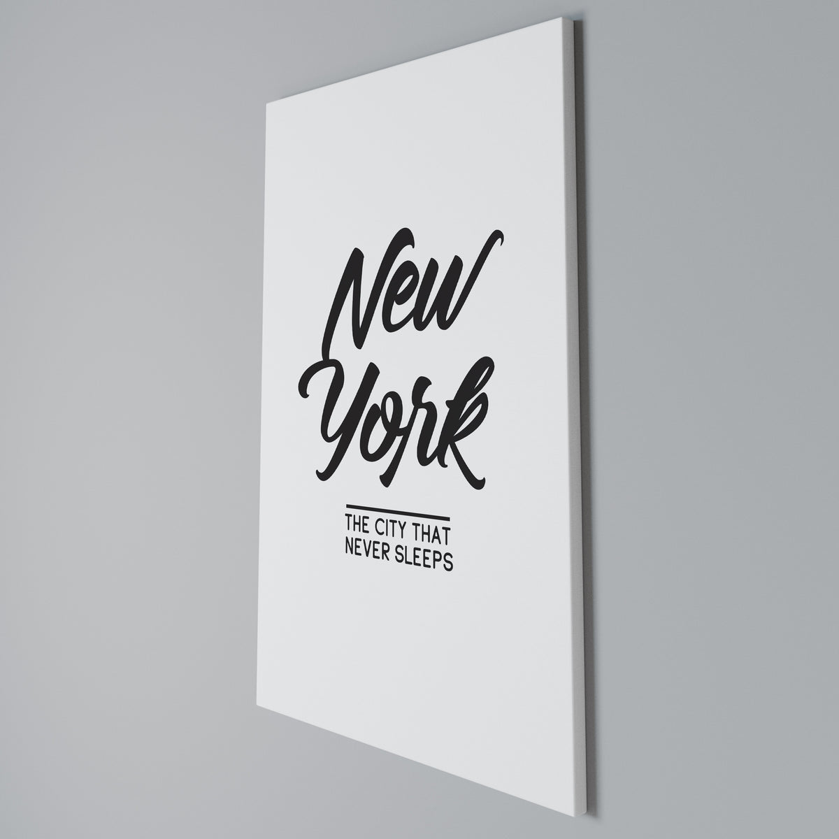 AWAKE IN NYC Vertical Canvas Print