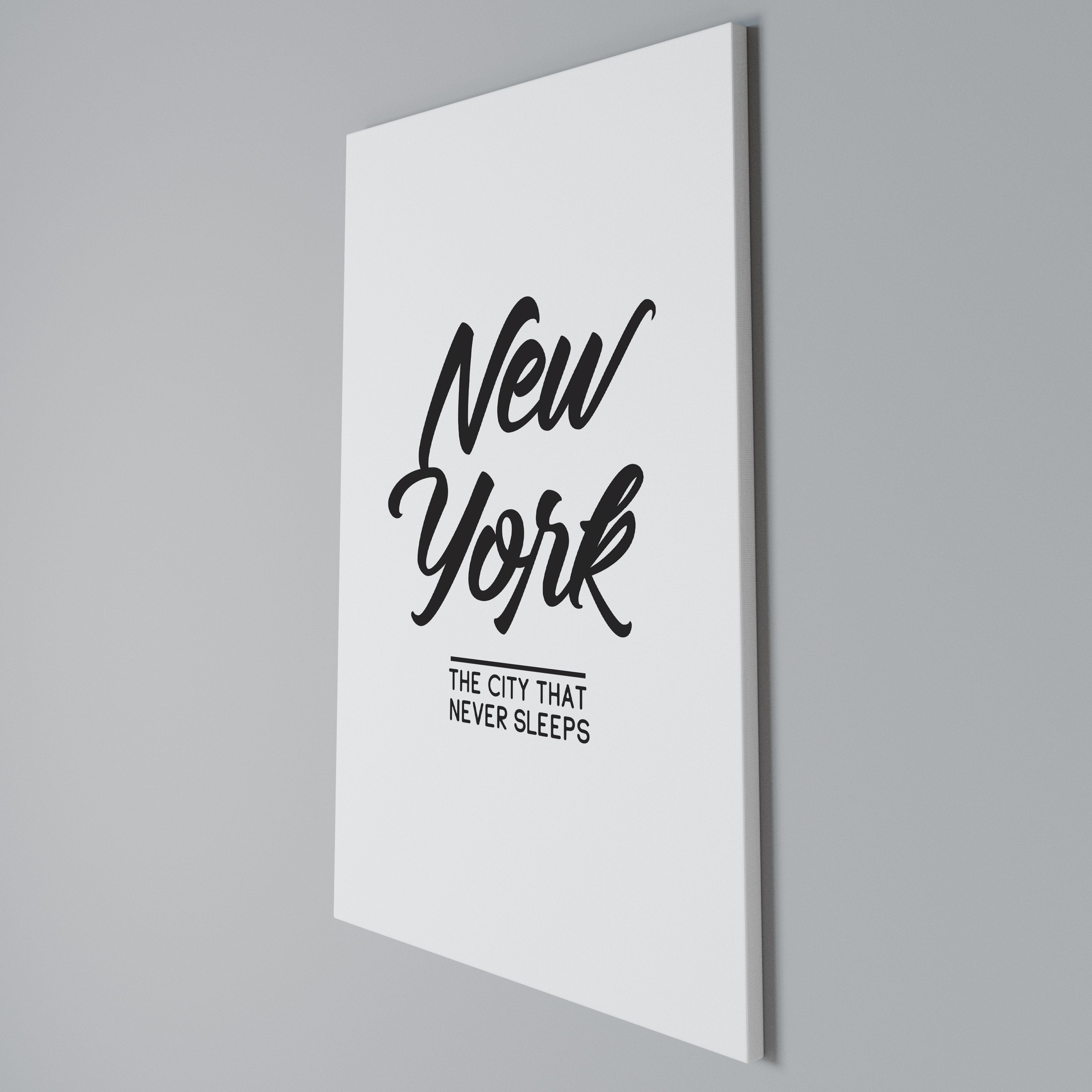 AWAKE IN NYC Cuadro en lienzo vertical