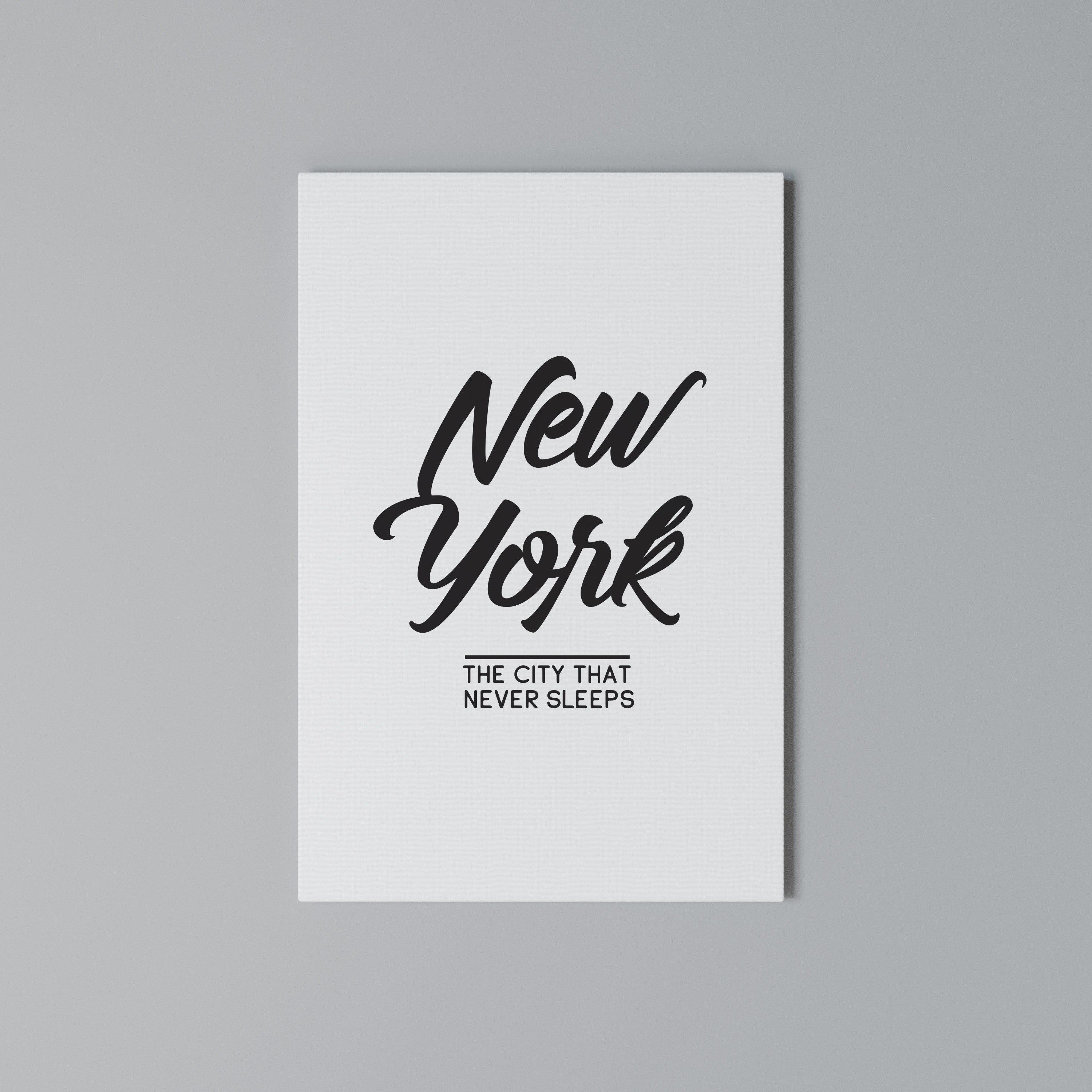 AWAKE IN NYC Cuadro en lienzo vertical