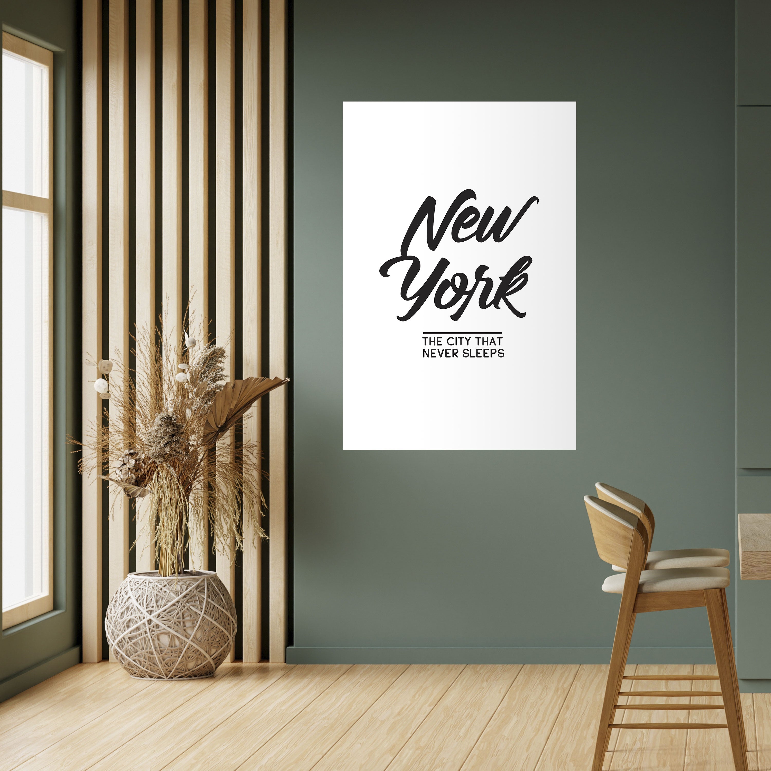 Póster vertical autoadhesivo DESPIERTA EN NUEVA YORK