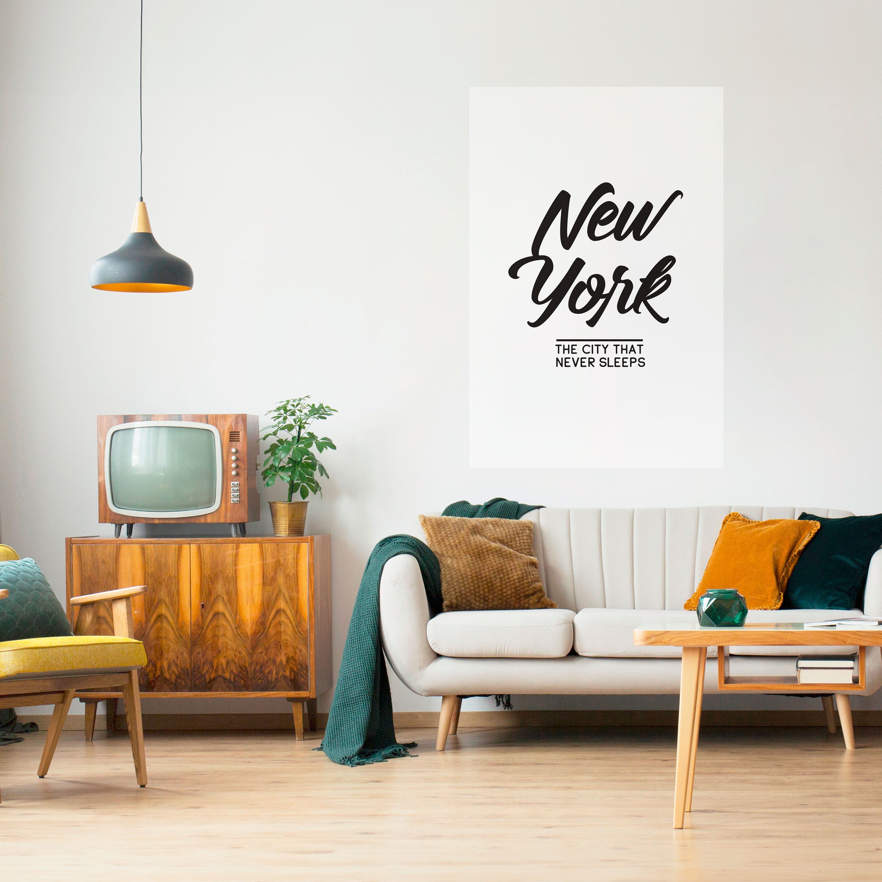 Póster vertical autoadhesivo DESPIERTA EN NUEVA YORK
