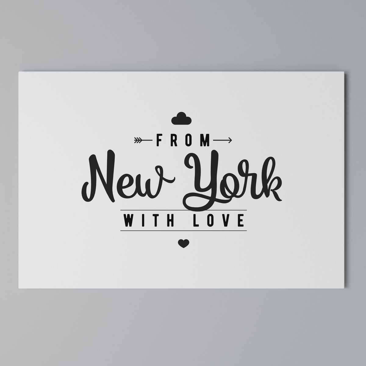 NEW YORK HEARTBEAT Cuadro en lienzo horizontal