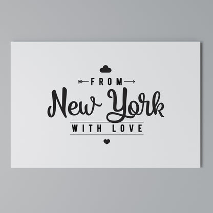 NEW YORK HEARTBEAT Cuadro en lienzo horizontal