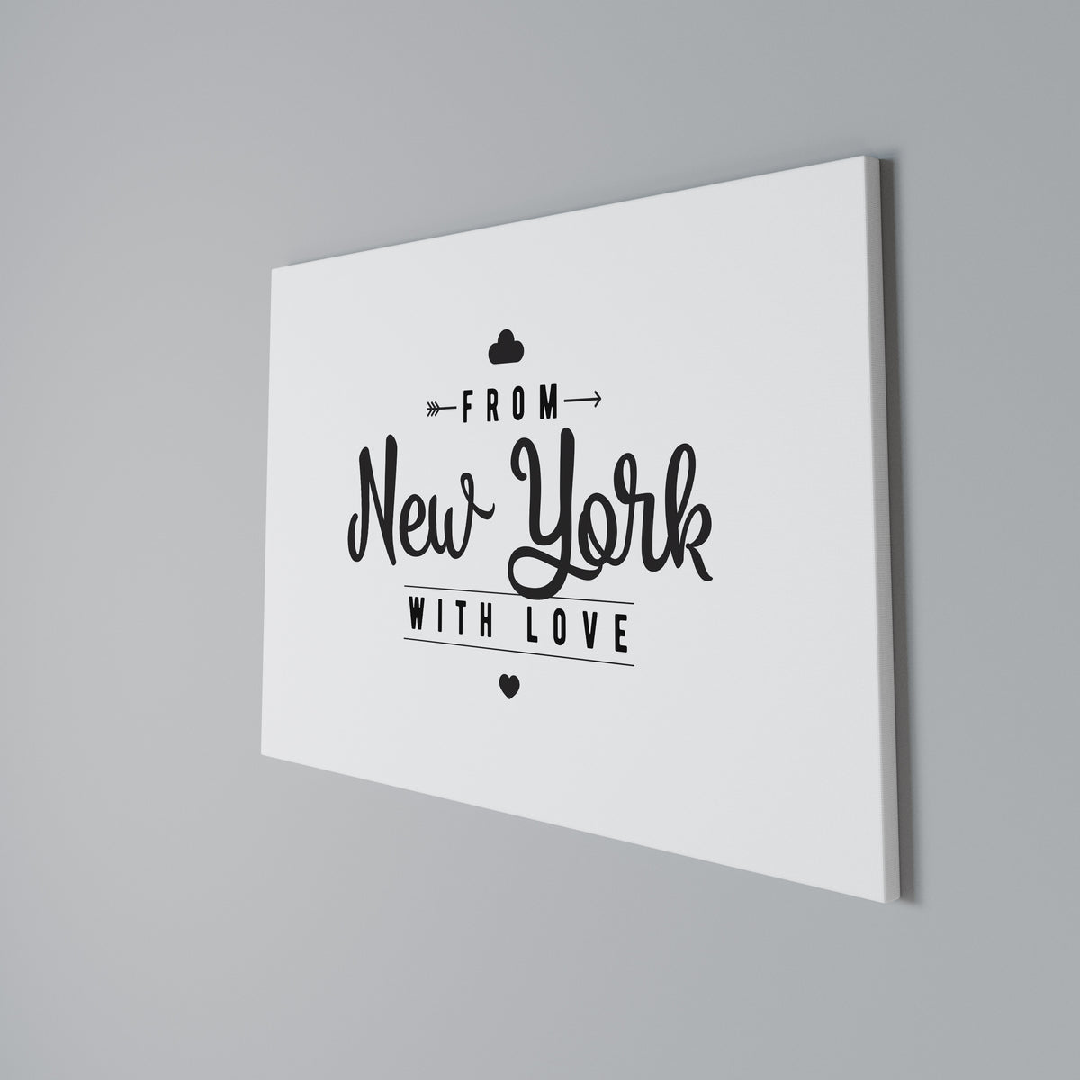 NEW YORK HEARTBEAT Cuadro en lienzo horizontal