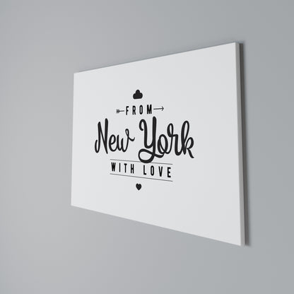NEW YORK HEARTBEAT Cuadro en lienzo horizontal