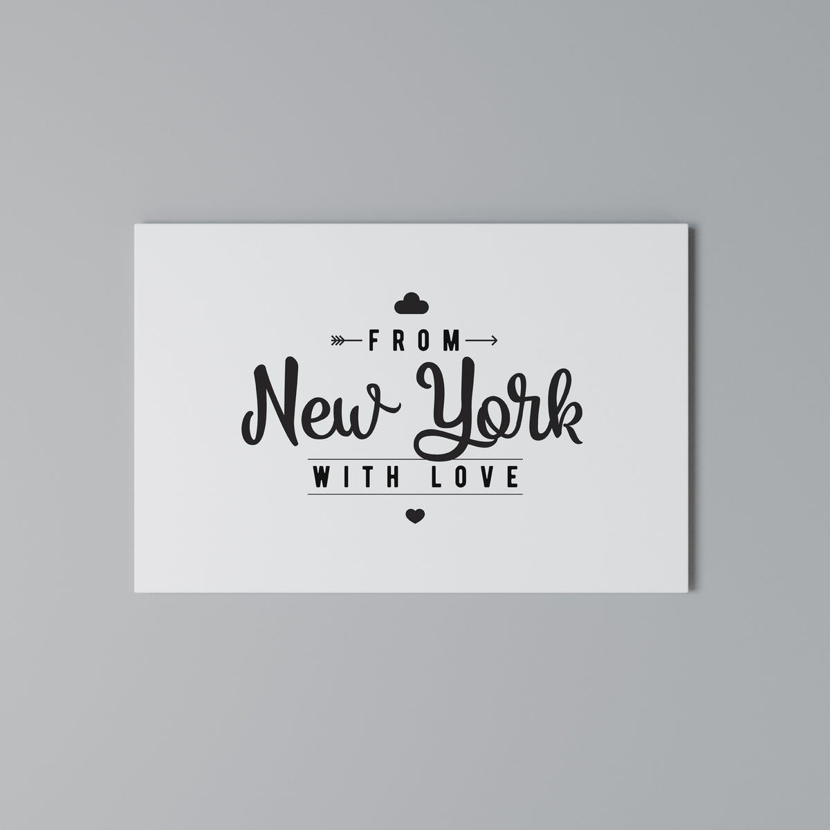 NEW YORK HEARTBEAT Cuadro en lienzo horizontal