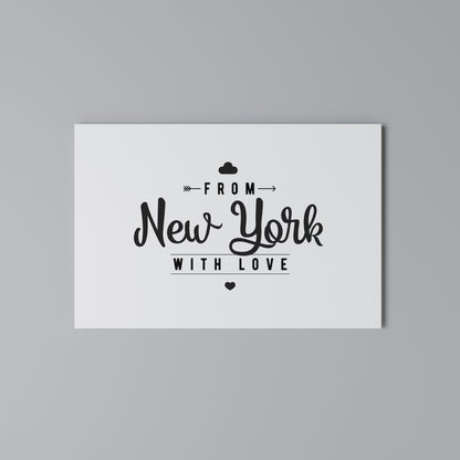 NEW YORK HEARTBEAT Cuadro en lienzo horizontal