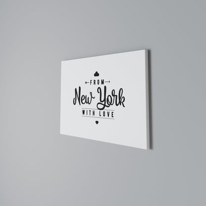 NEW YORK HEARTBEAT Cuadro en lienzo horizontal