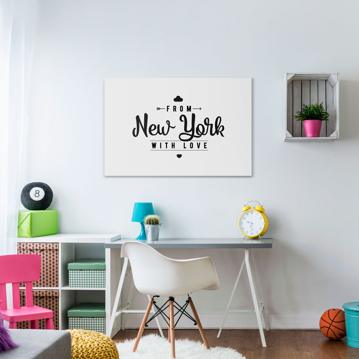 NEW YORK HEARTBEAT Cuadro en lienzo horizontal