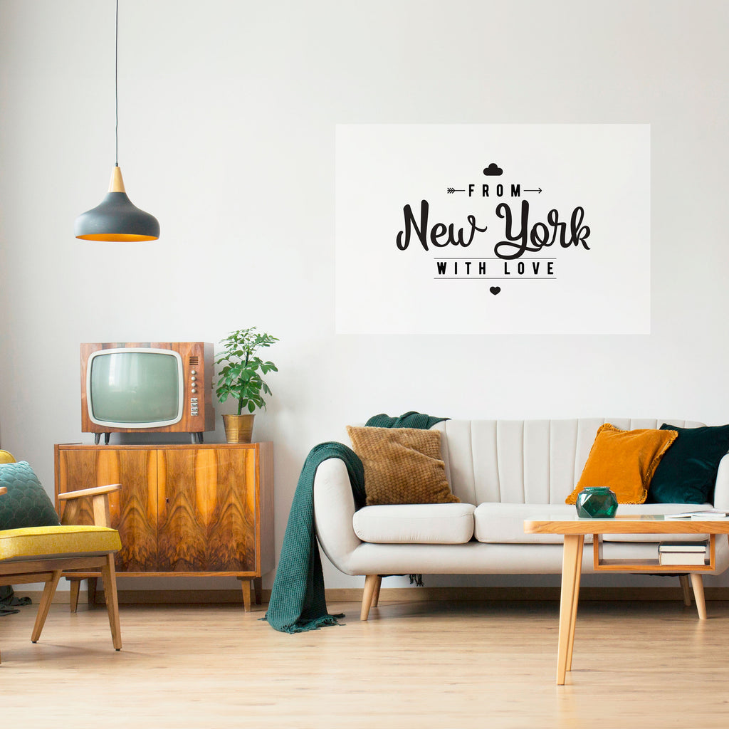 Póster horizontal autoadhesivo "New York Heartbeat"