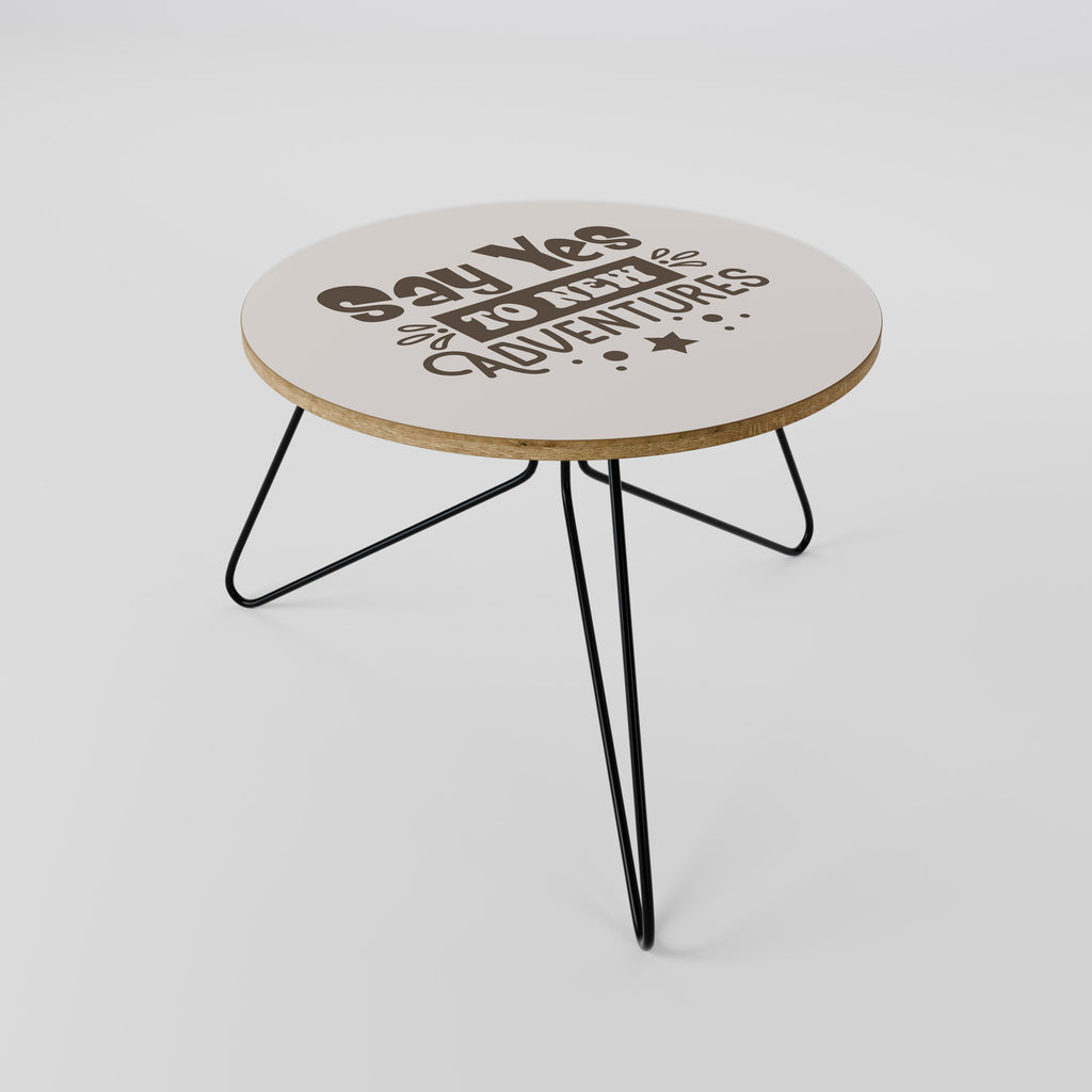 ADVENTURE AWAITS YOU Mesa de centro