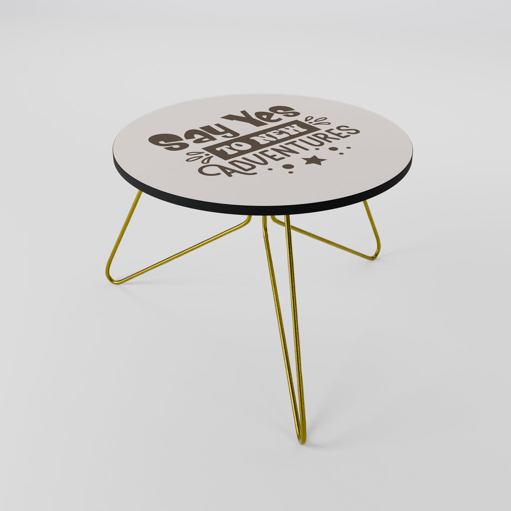 ADVENTURE AWAITS YOU Mesa de centro