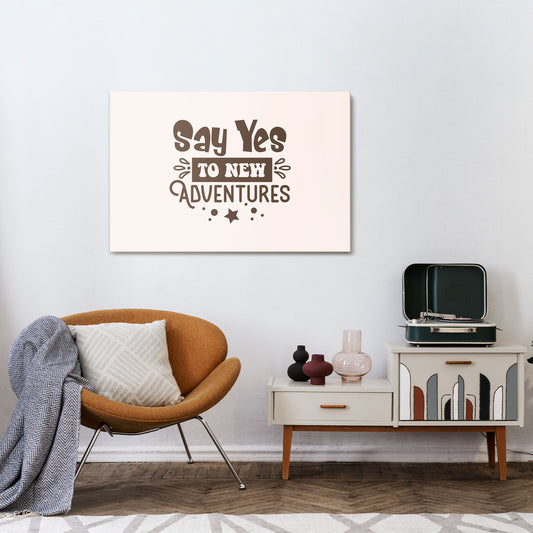 ADVENTURE AWAITS YOU Cuadro en lienzo horizontal