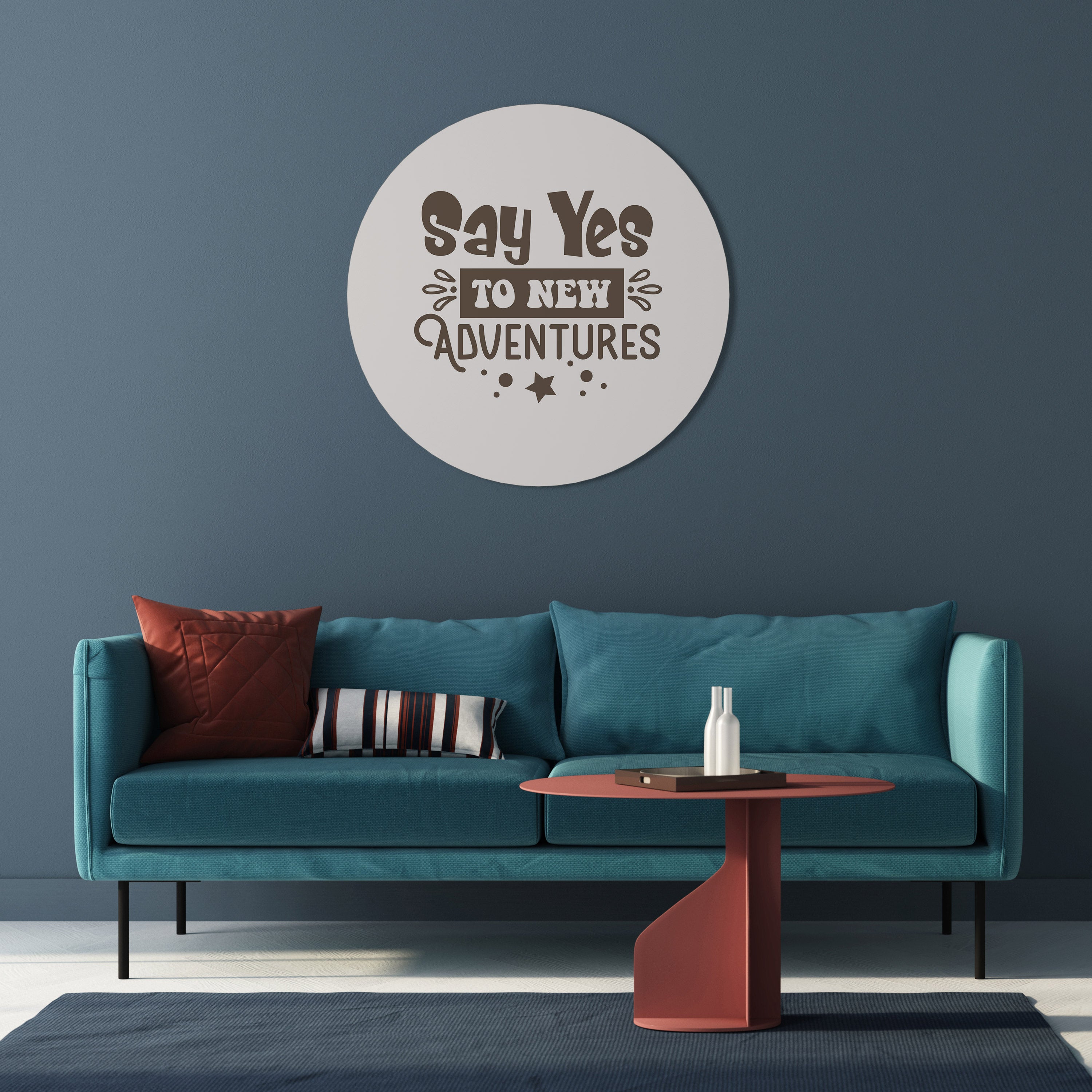 ADVENTURE AWAITS YOU Round Wall Art