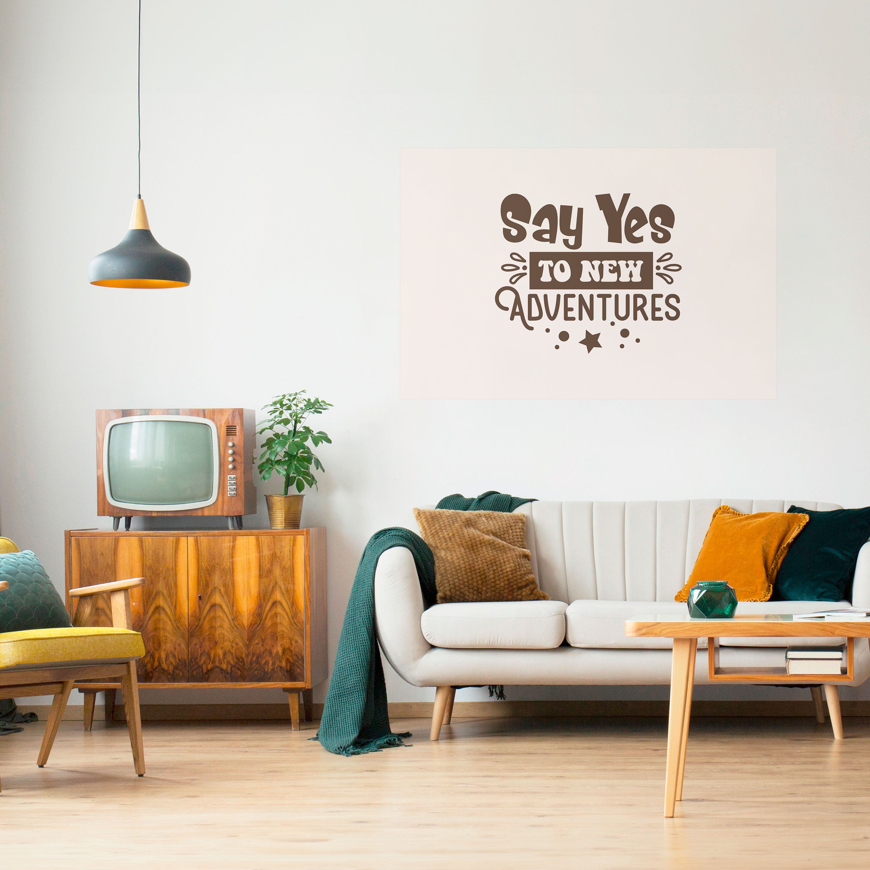 Póster horizontal autoadhesivo LA AVENTURA TE ESPERA