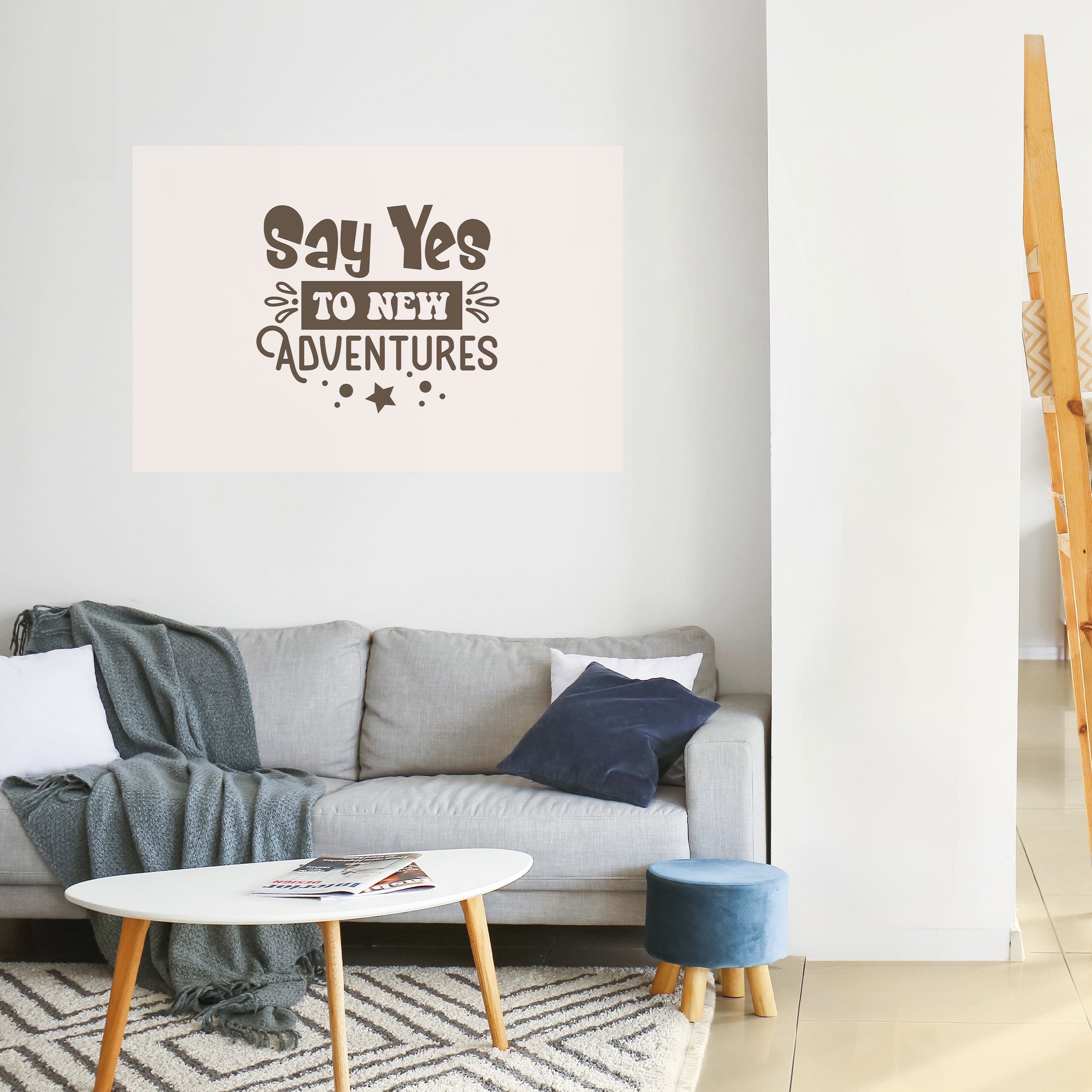 Póster horizontal autoadhesivo LA AVENTURA TE ESPERA