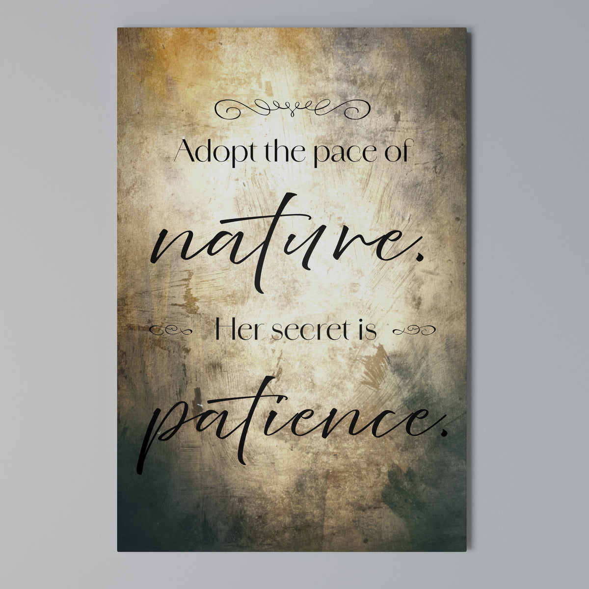 HARMONY WITH NATURE Vertical Canvas Print