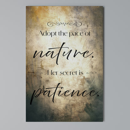HARMONY WITH NATURE Vertical Canvas Print