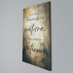 HARMONY WITH NATURE Vertical Canvas Print