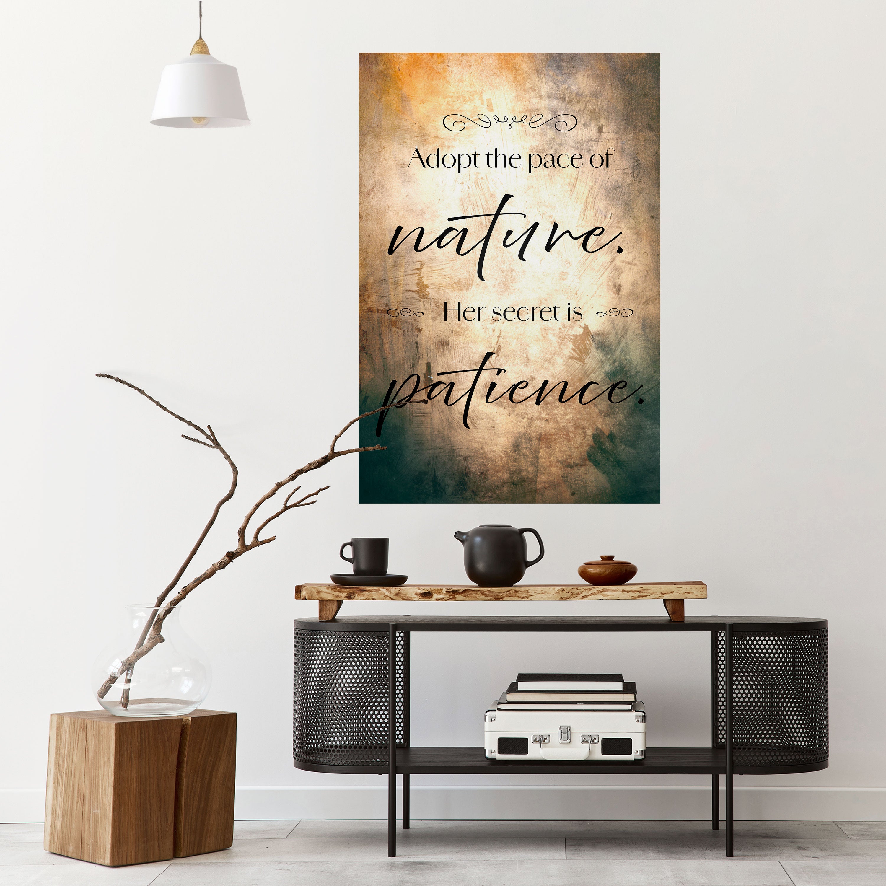 Póster vertical autoadhesivo "ARMONÍA CON LA NATURALEZA"