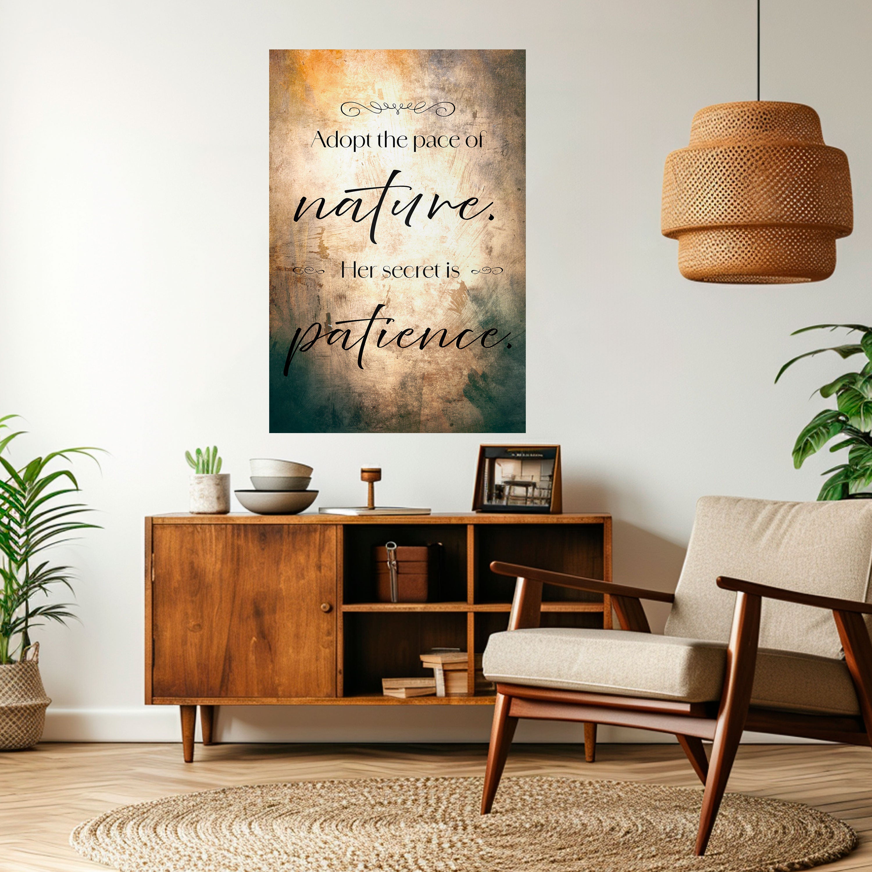 Póster vertical autoadhesivo "ARMONÍA CON LA NATURALEZA"