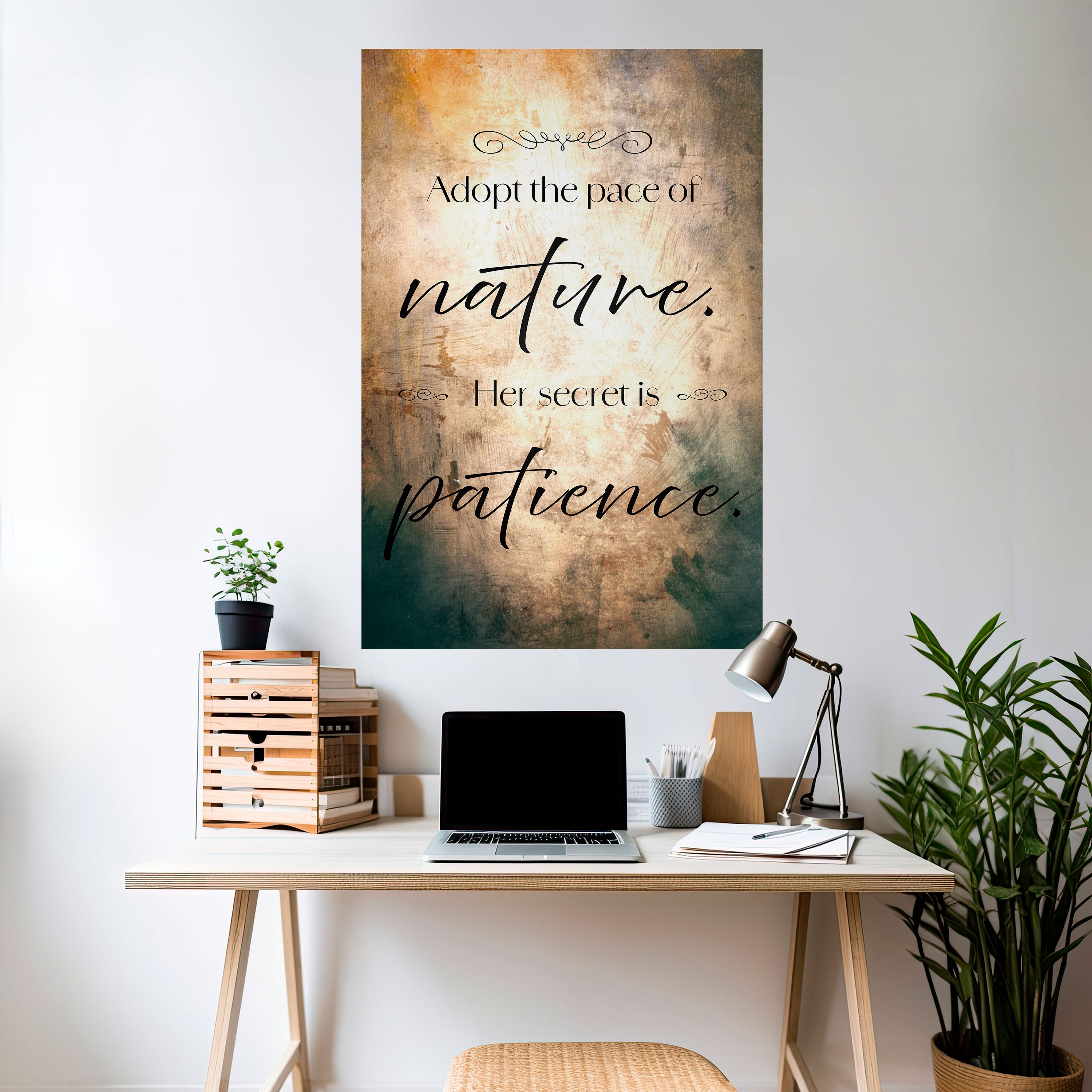 Póster vertical autoadhesivo "ARMONÍA CON LA NATURALEZA"
