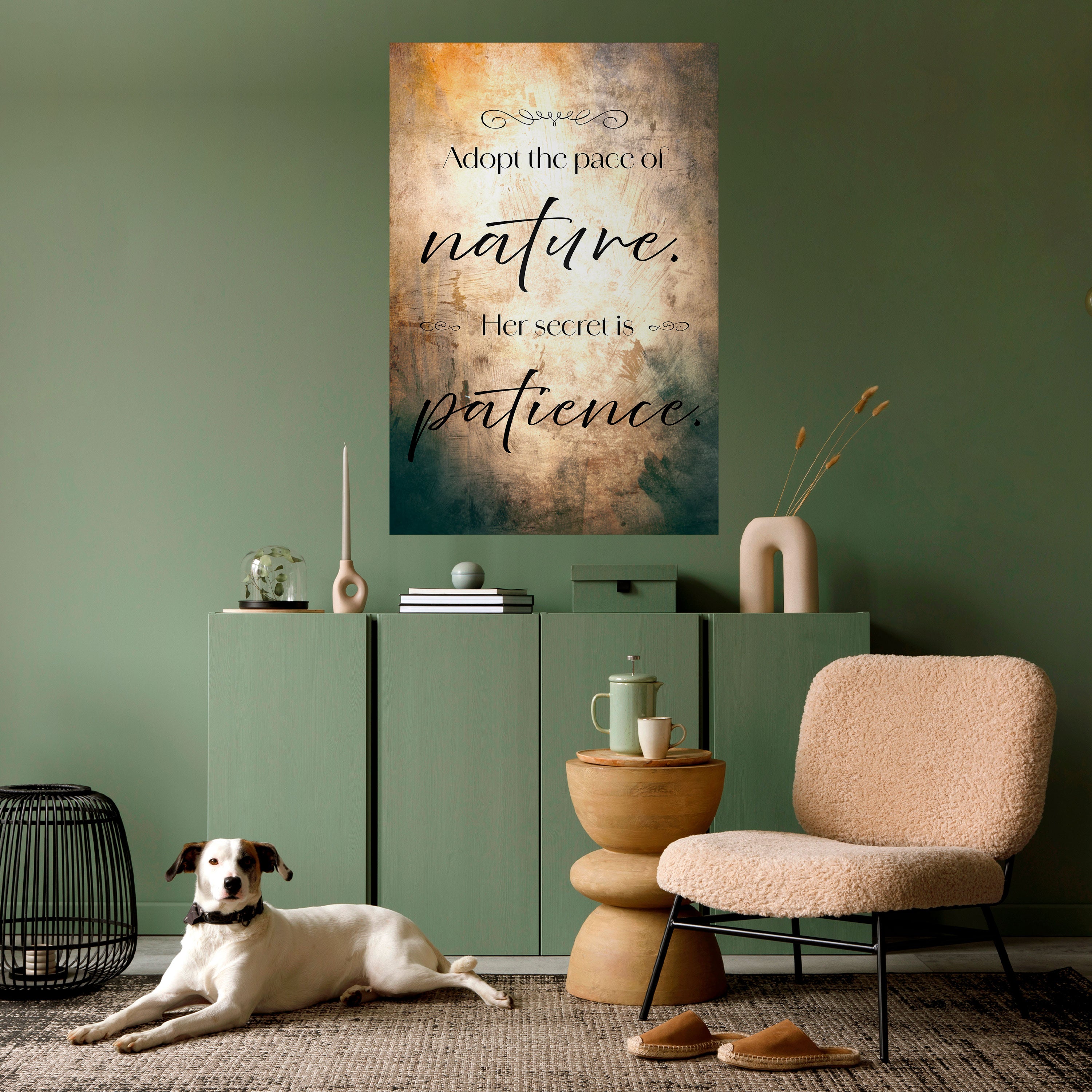 Póster vertical autoadhesivo "ARMONÍA CON LA NATURALEZA"