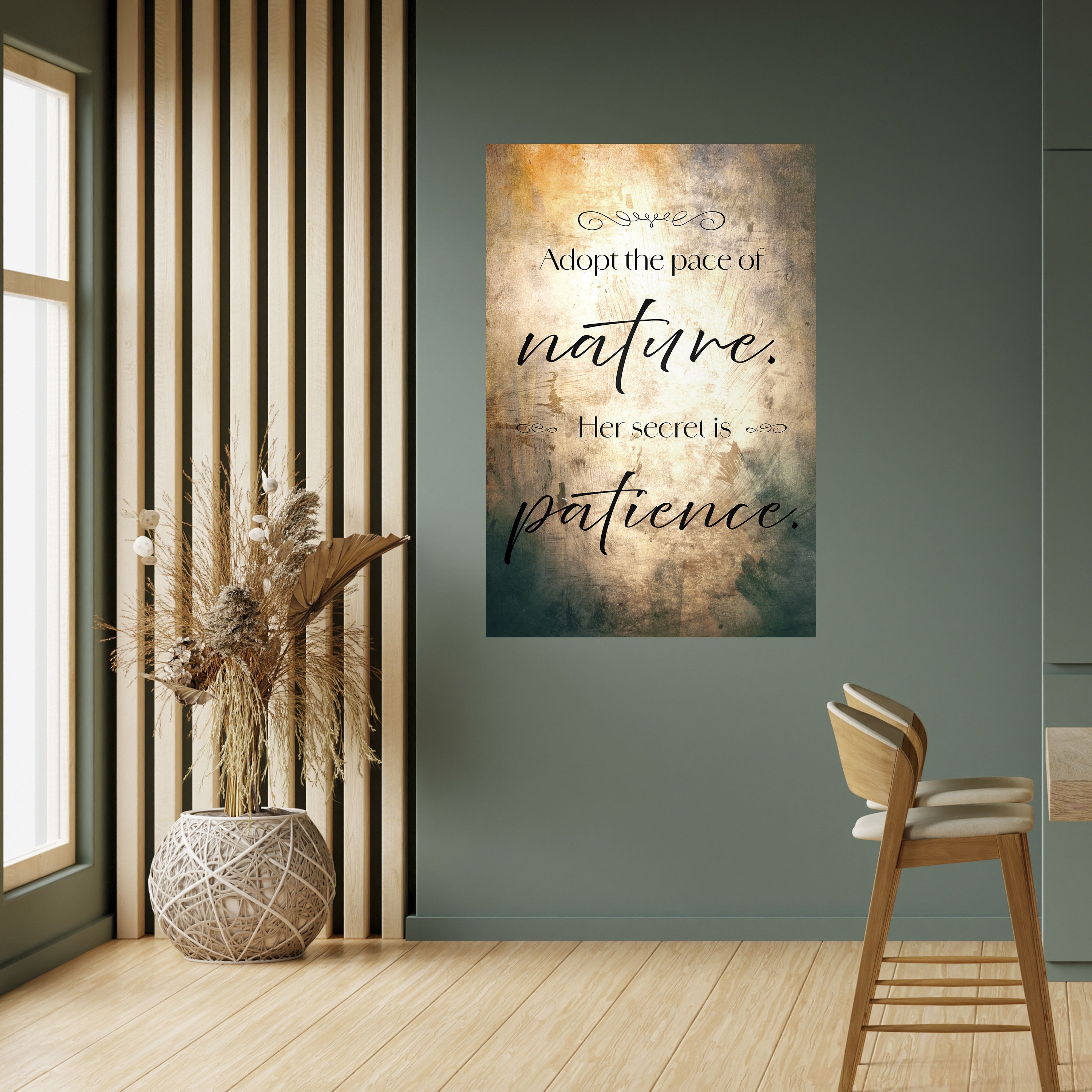 Póster vertical autoadhesivo "ARMONÍA CON LA NATURALEZA"