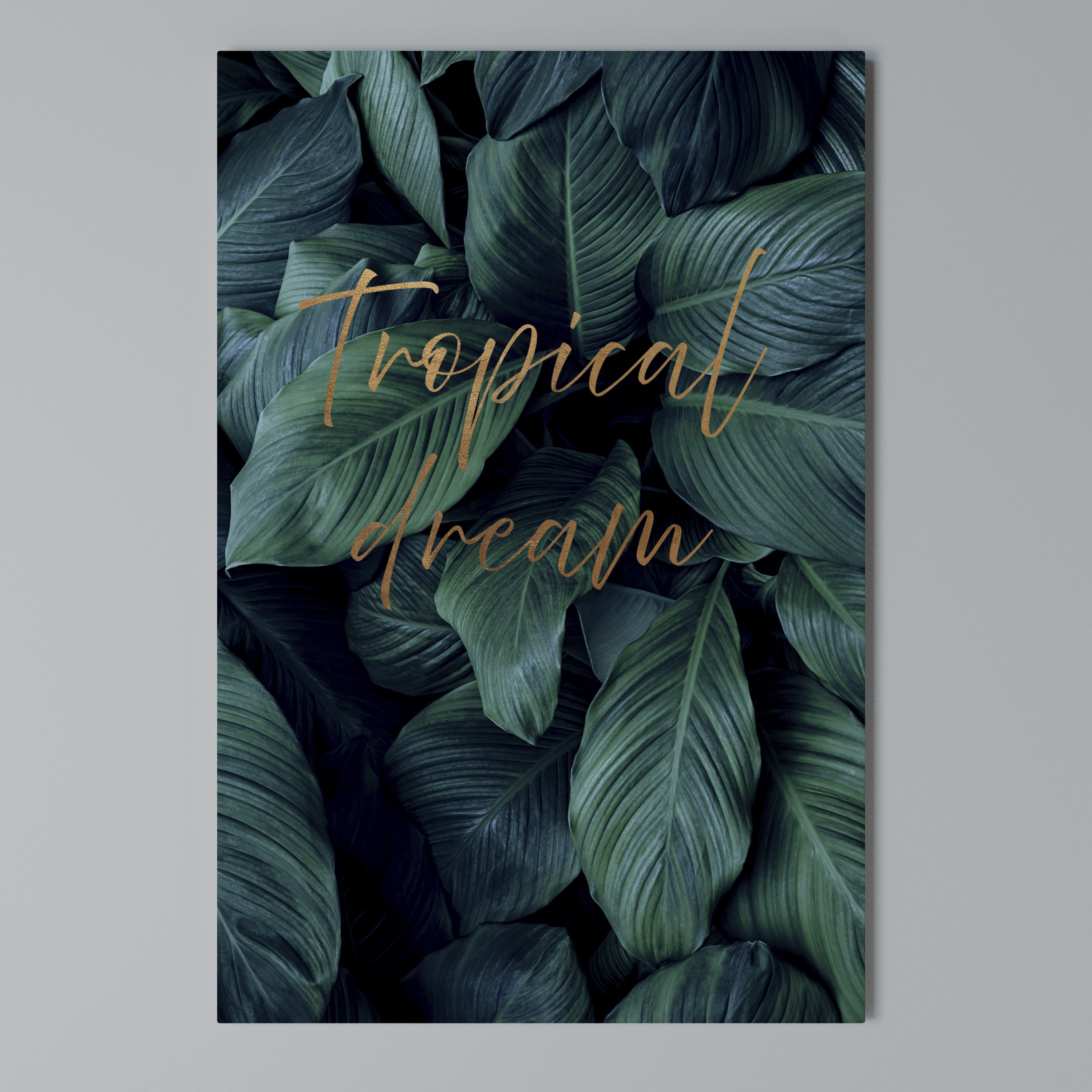 TROPICAL BLISS Cuadro en lienzo vertical