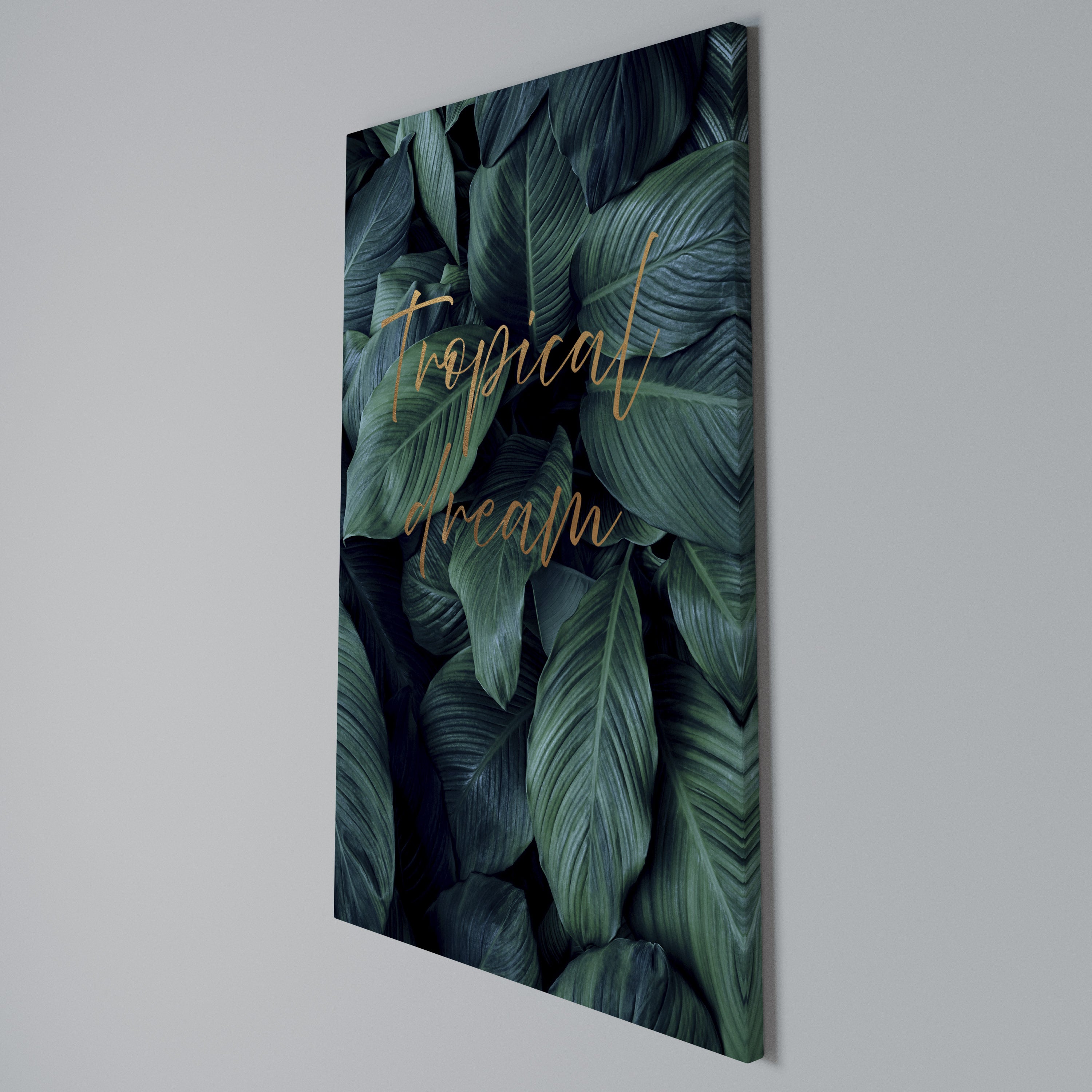 TROPICAL BLISS Cuadro en lienzo vertical