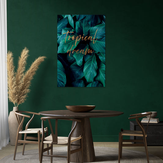 TROPICAL BLISS Vertical Canvas Print