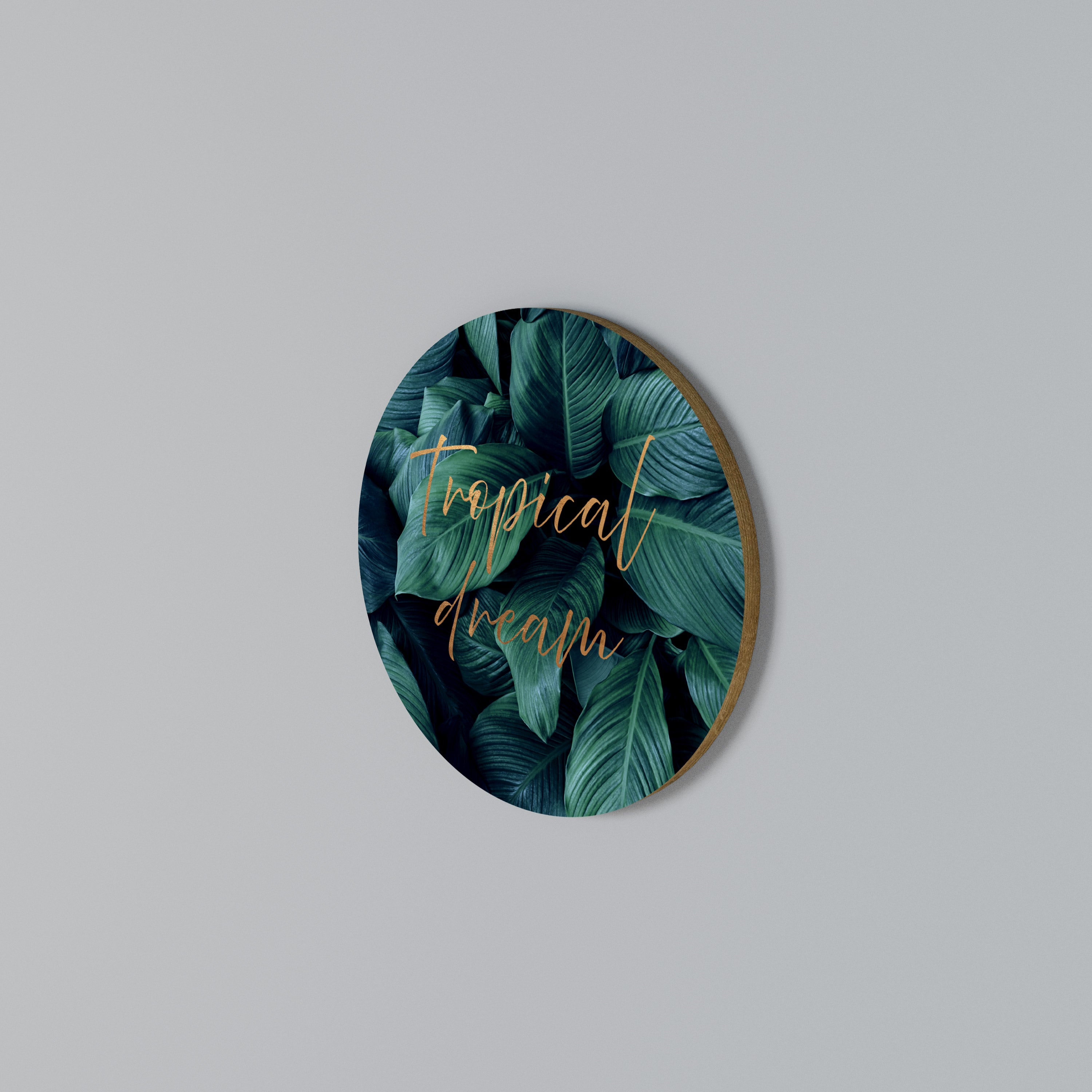 TROPICAL BLISS Round Wall Art