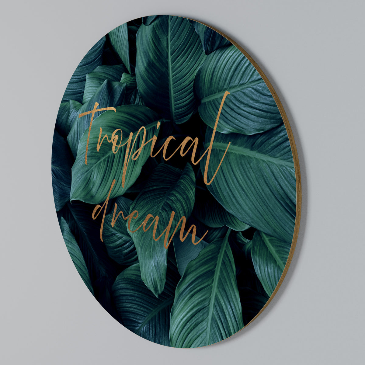 TROPICAL BLISS Round Wall Art