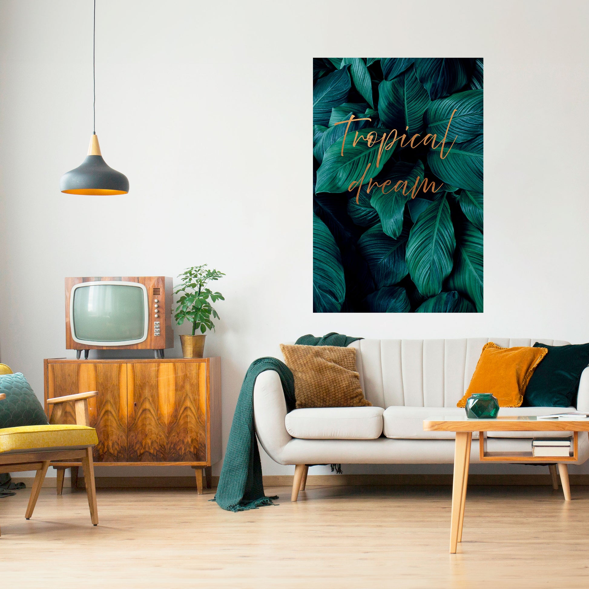 Póster vertical autoadhesivo TROPICAL BLISS