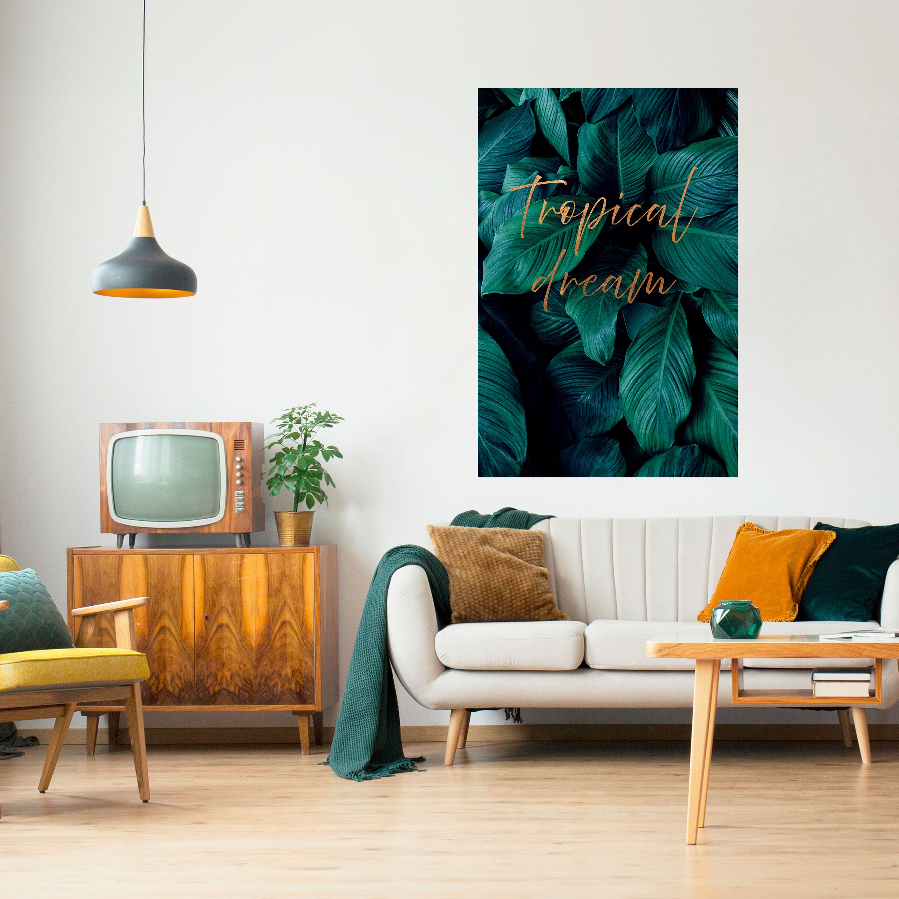 Póster vertical autoadhesivo TROPICAL BLISS