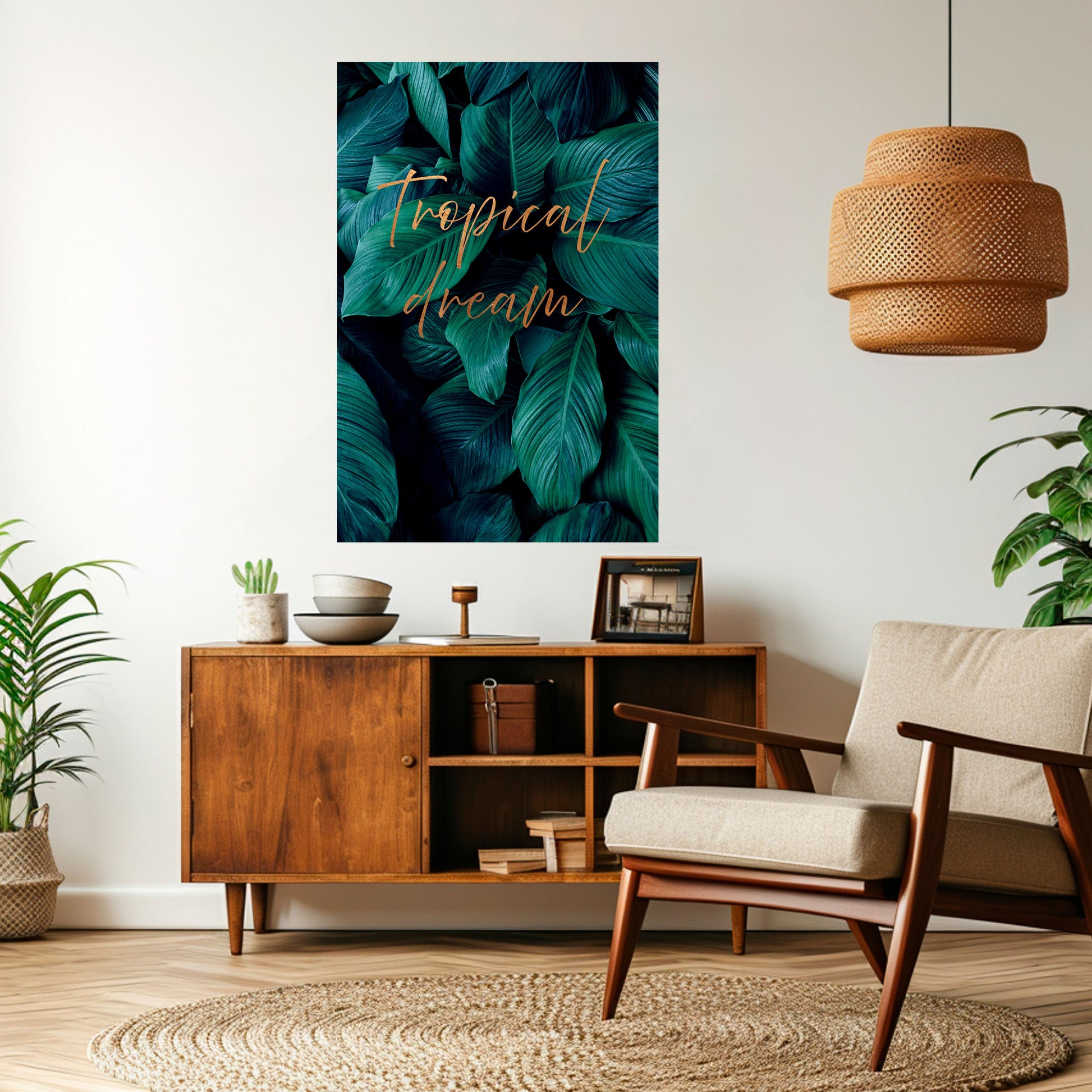 Póster vertical autoadhesivo TROPICAL BLISS