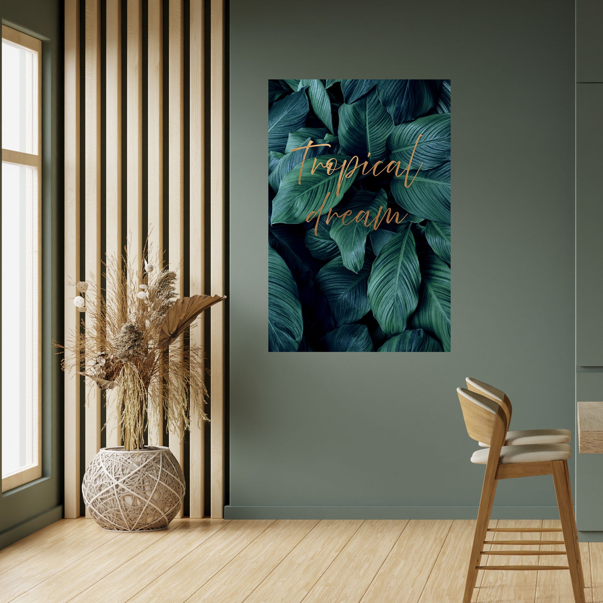 Póster vertical autoadhesivo TROPICAL BLISS