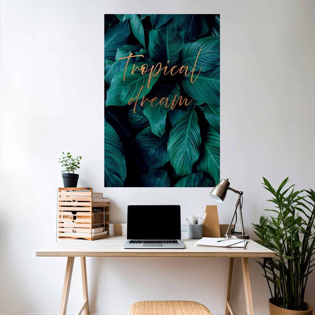 Póster vertical autoadhesivo TROPICAL BLISS