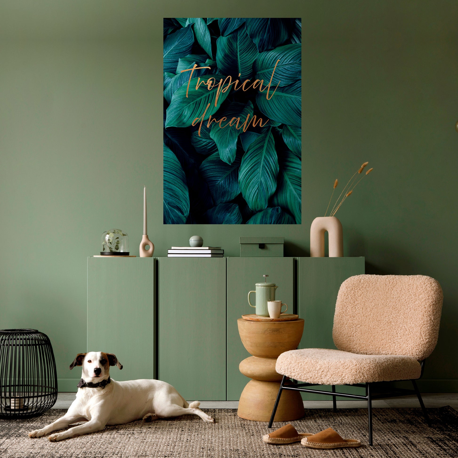 Póster vertical autoadhesivo TROPICAL BLISS