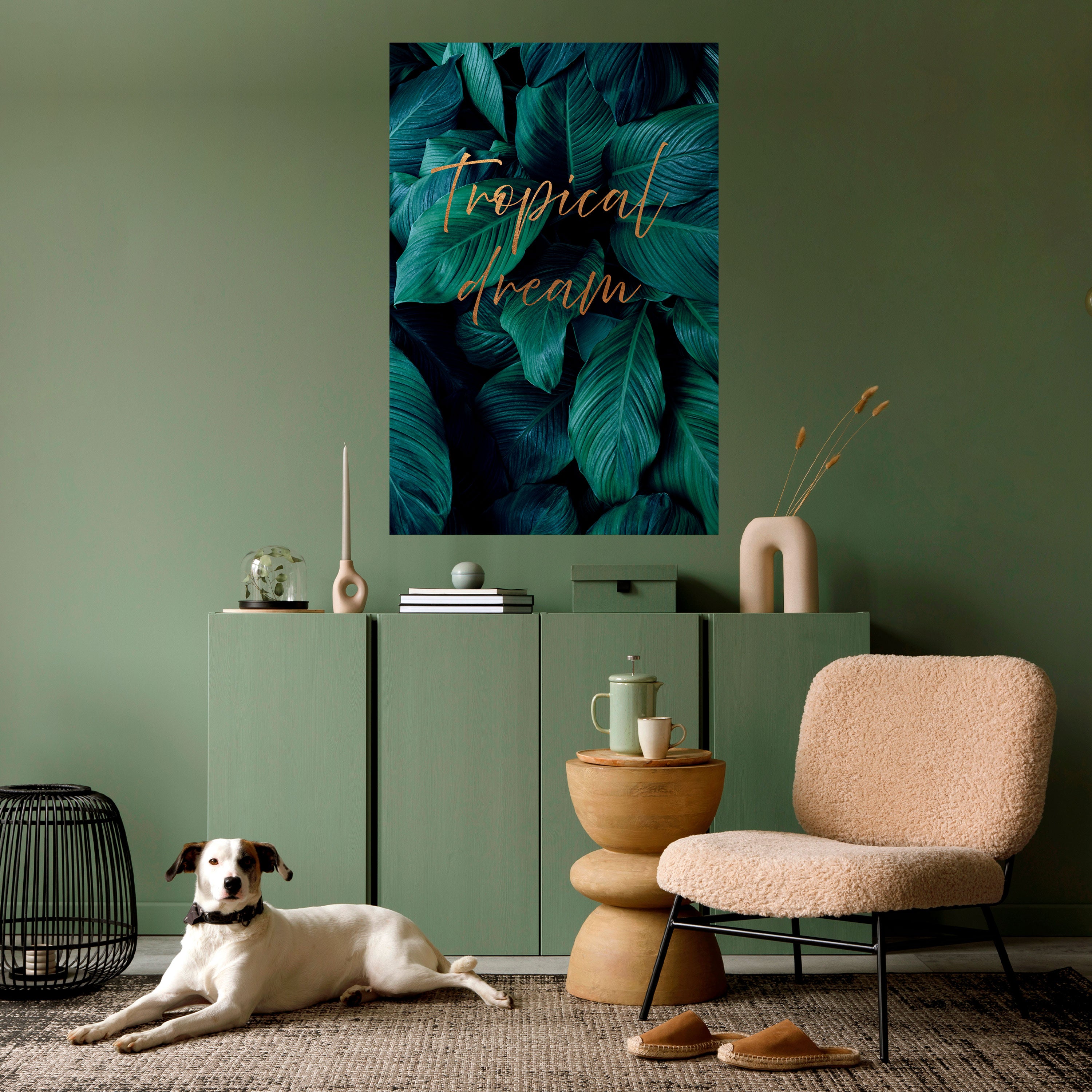 Póster vertical autoadhesivo TROPICAL BLISS