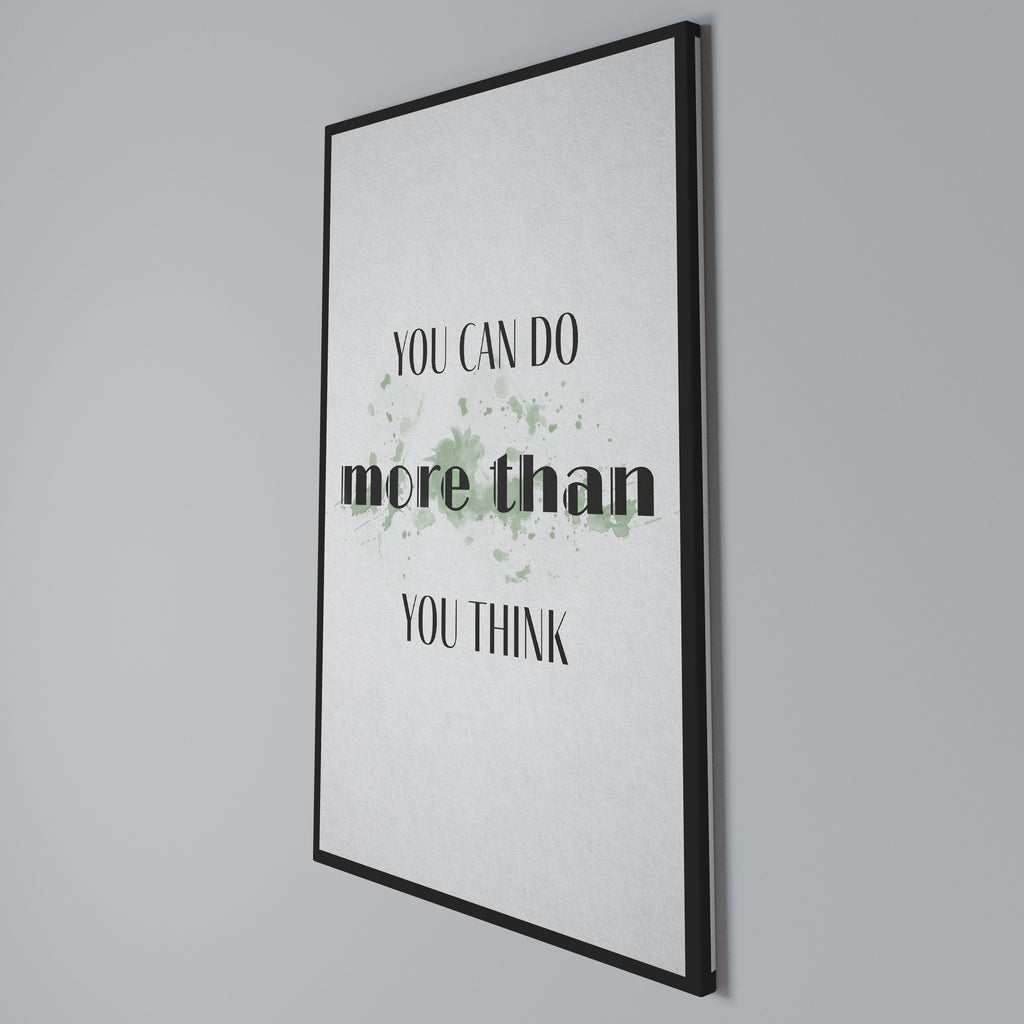 BELIEVE AND ACHIEVE Cuadro en lienzo vertical