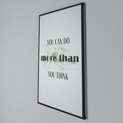 BELIEVE AND ACHIEVE Cuadro en lienzo vertical