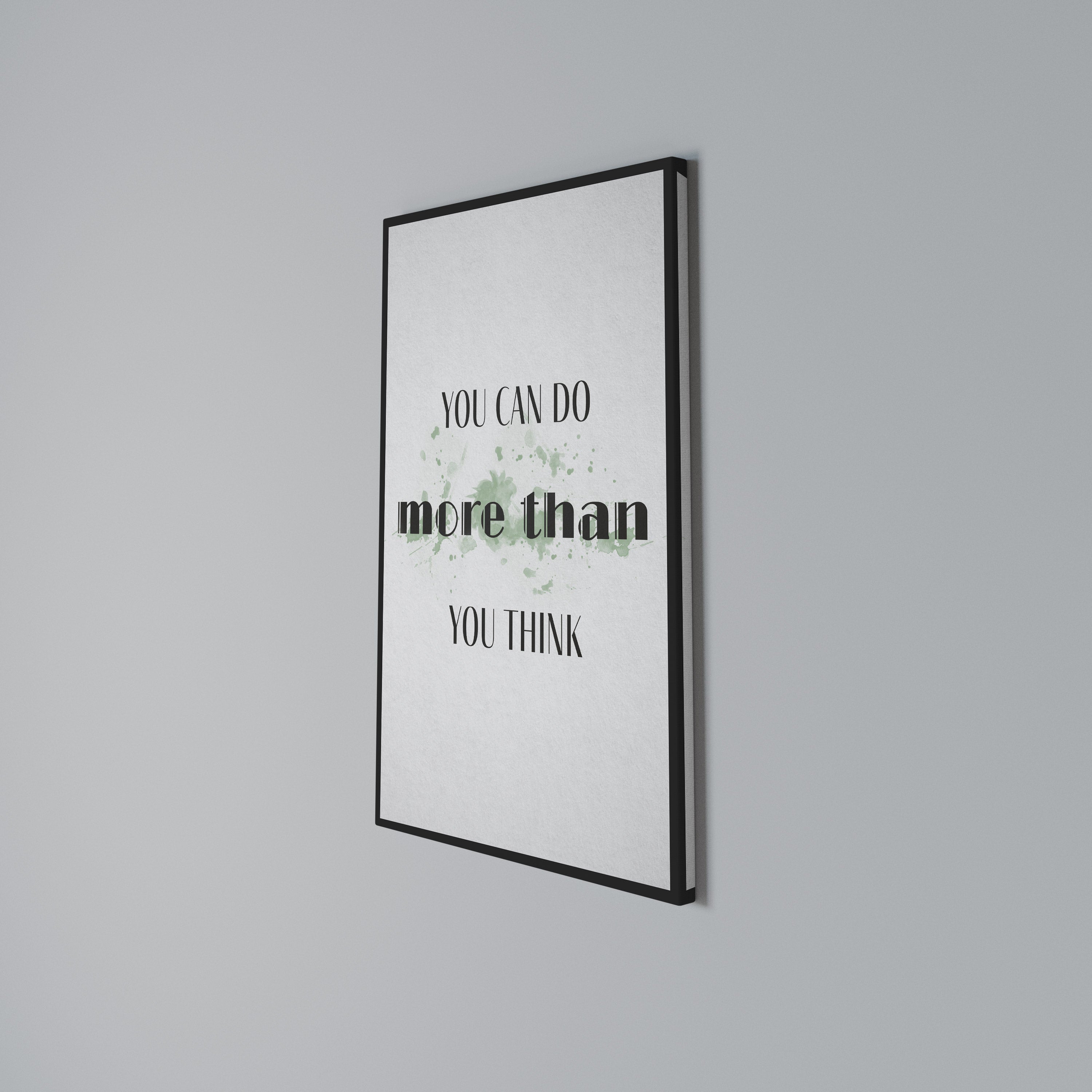 BELIEVE AND ACHIEVE Cuadro en lienzo vertical