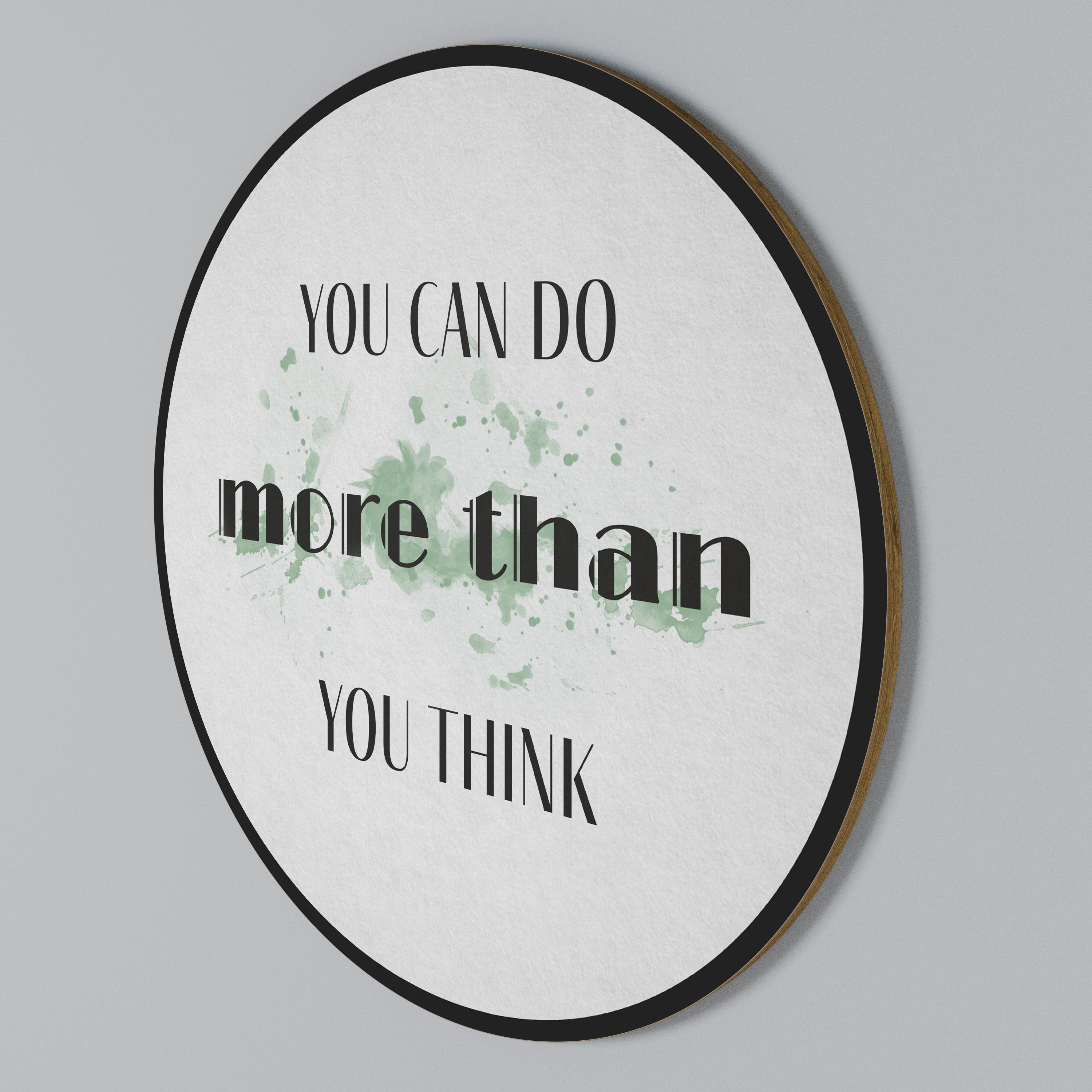 BELIEVE AND ACHIEVE Round Wall Art