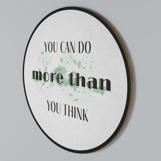 BELIEVE AND ACHIEVE Arte de pared redondo