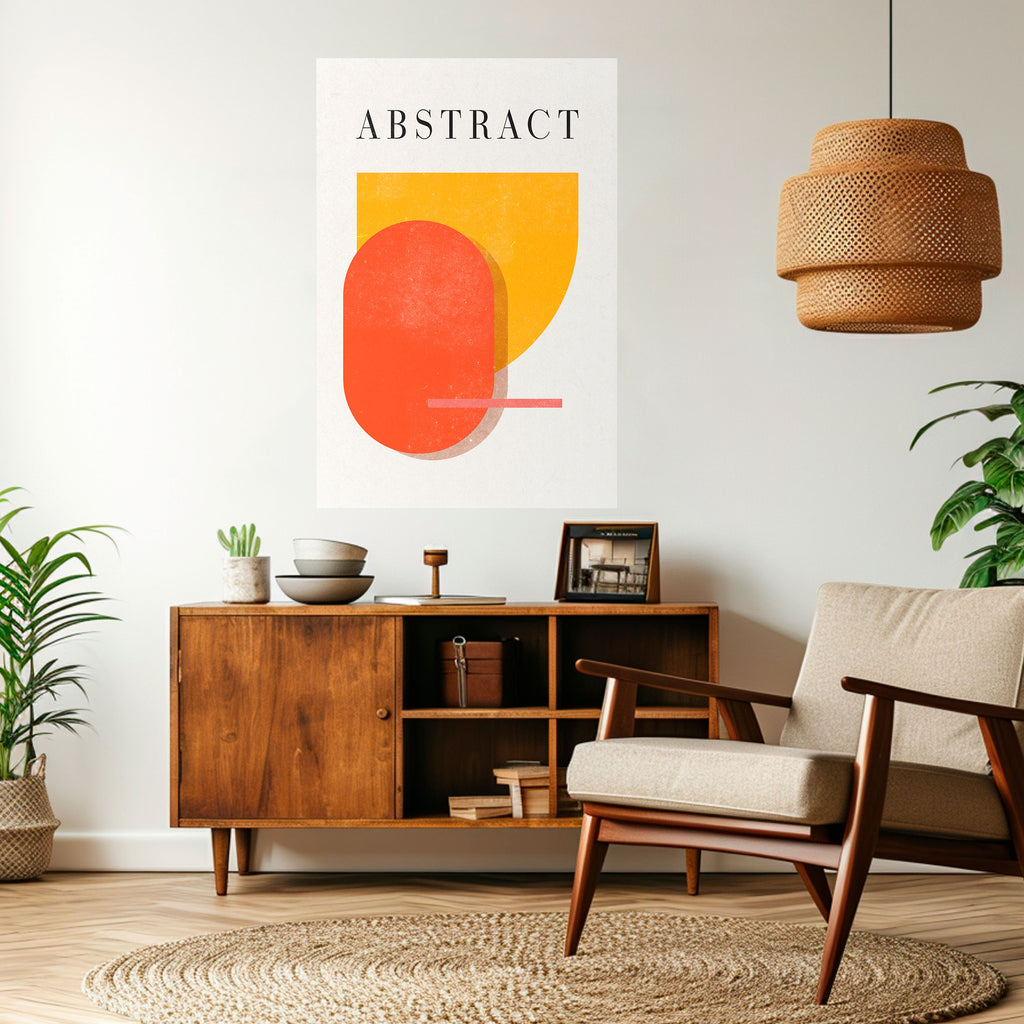 PLAYFUL COMPOSITION Peel and Stick Vertical Poster