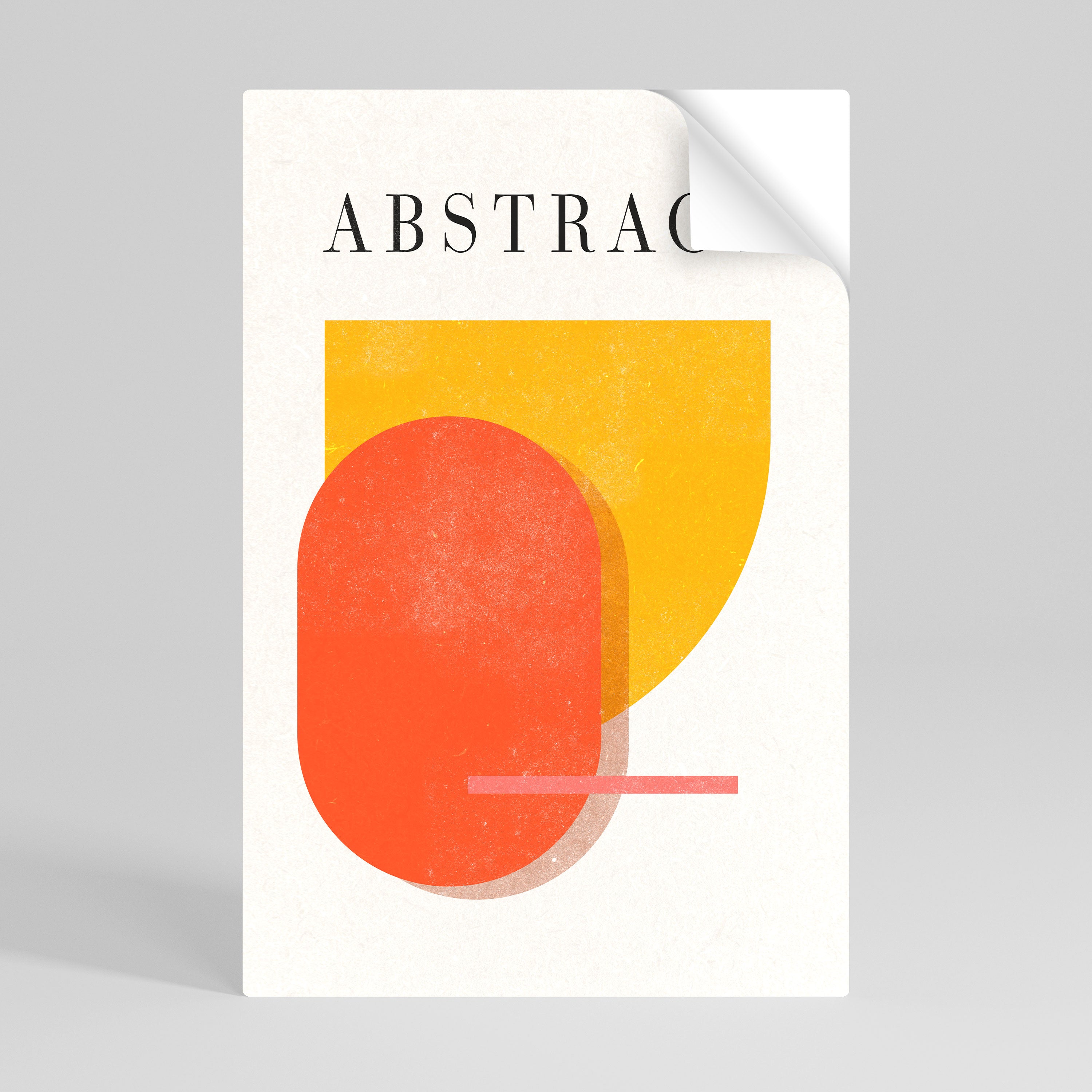 PLAYFUL COMPOSITION Póster adhesivo vertical