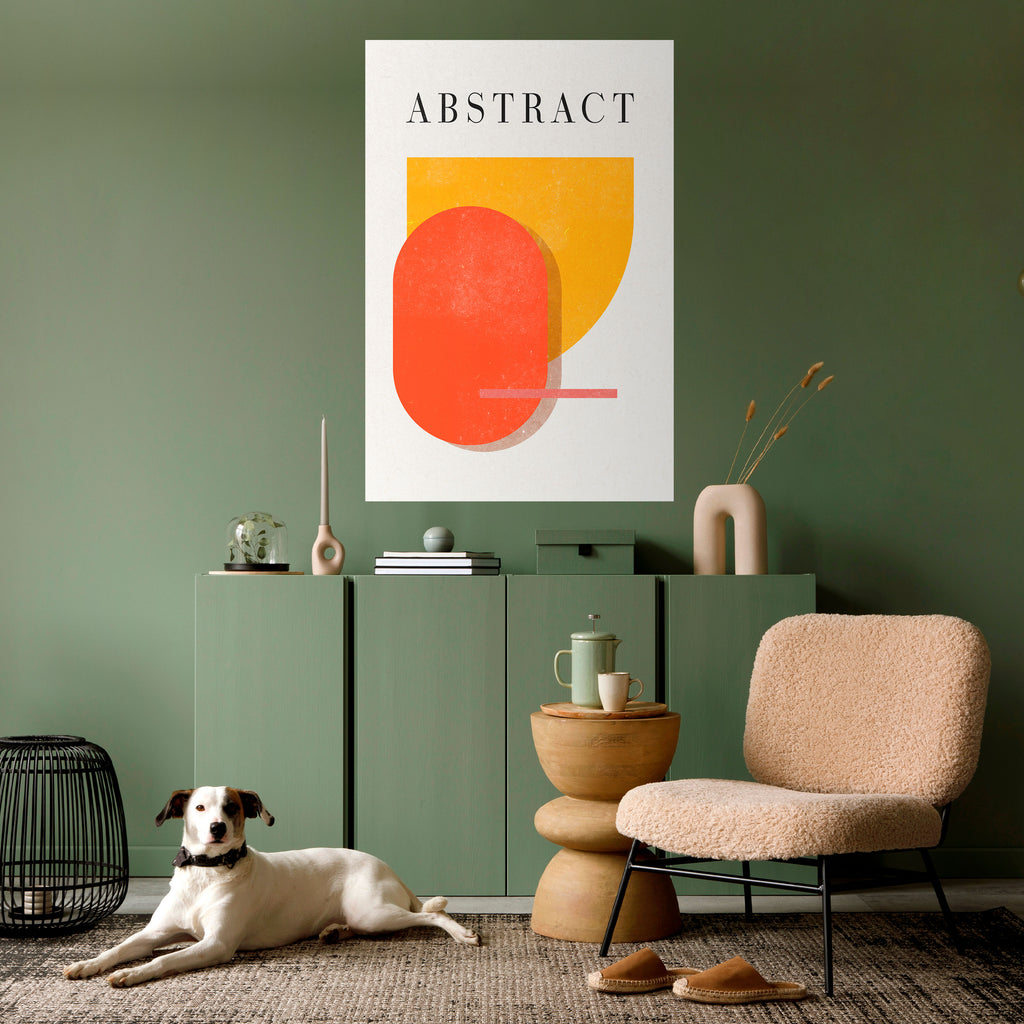 PLAYFUL COMPOSITION Peel and Stick Vertical Poster