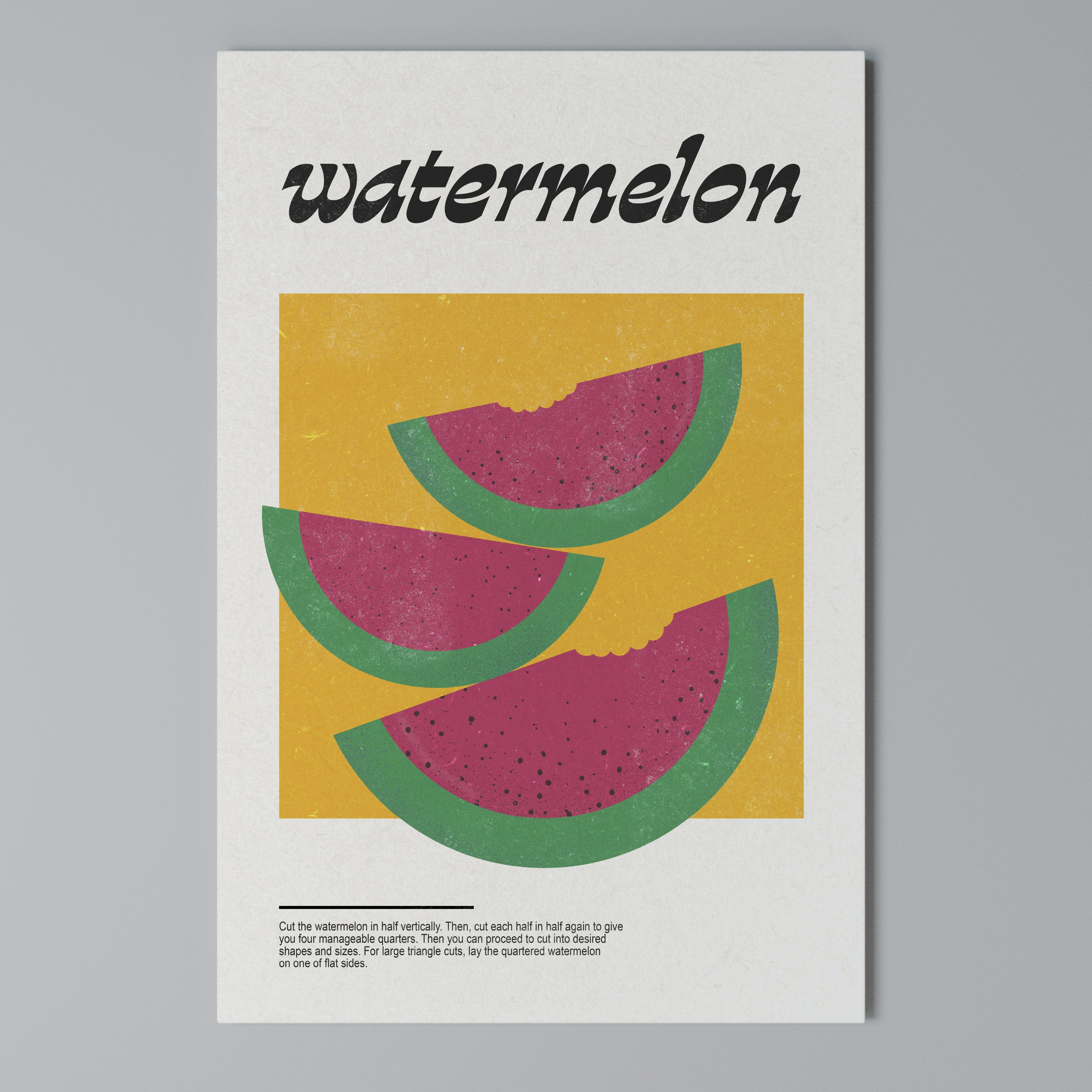 WATERMELON WHIMSY Cuadro en lienzo vertical